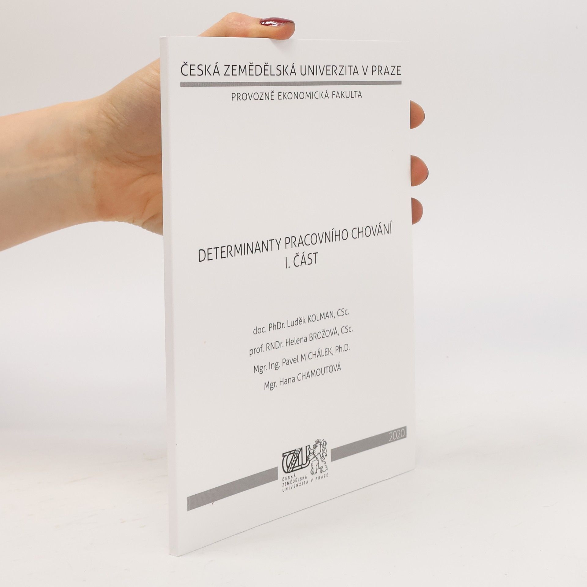 Autorenkollektiv Determinanty pracovního chování I. část