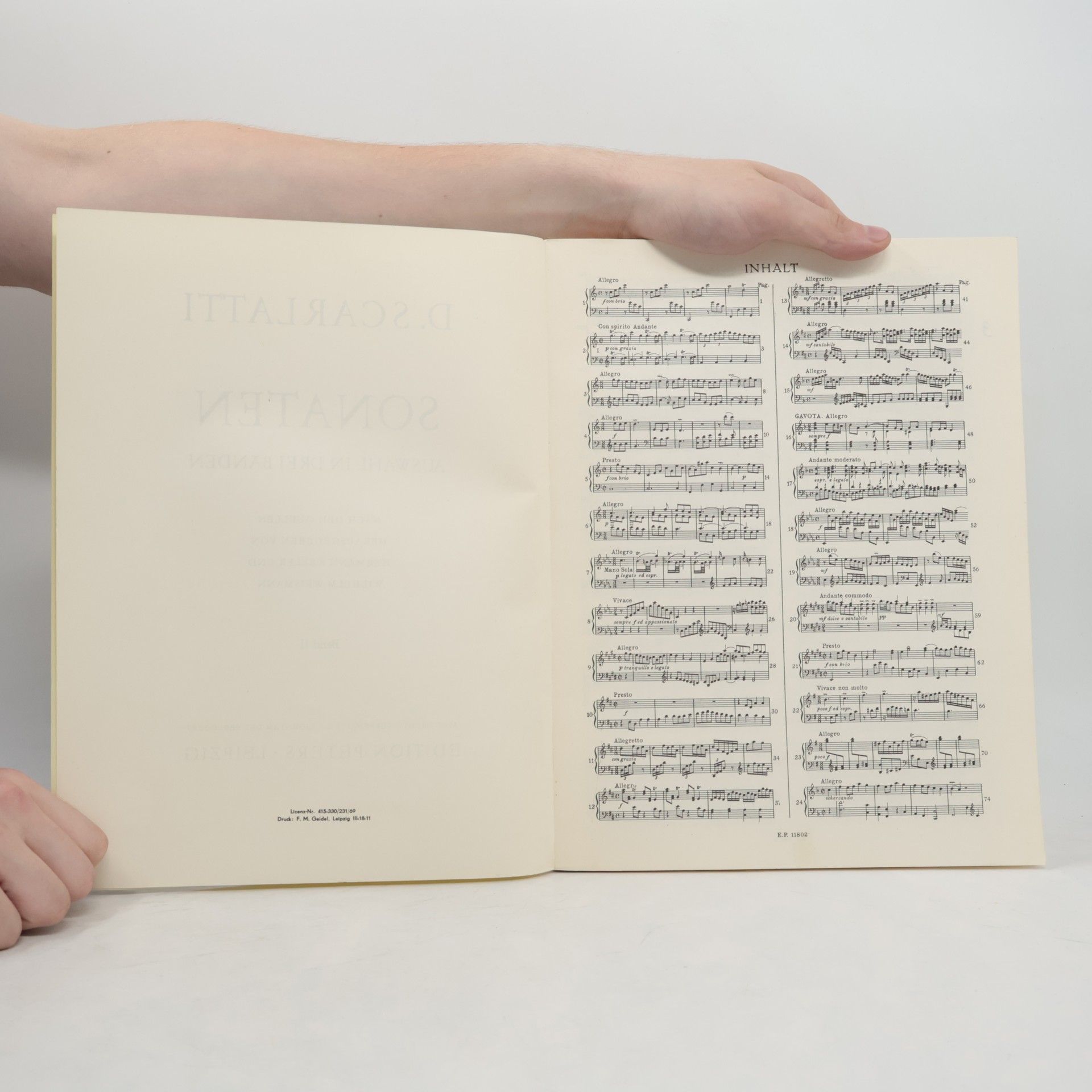 Domenico Scarlatti Sonaten. Band II