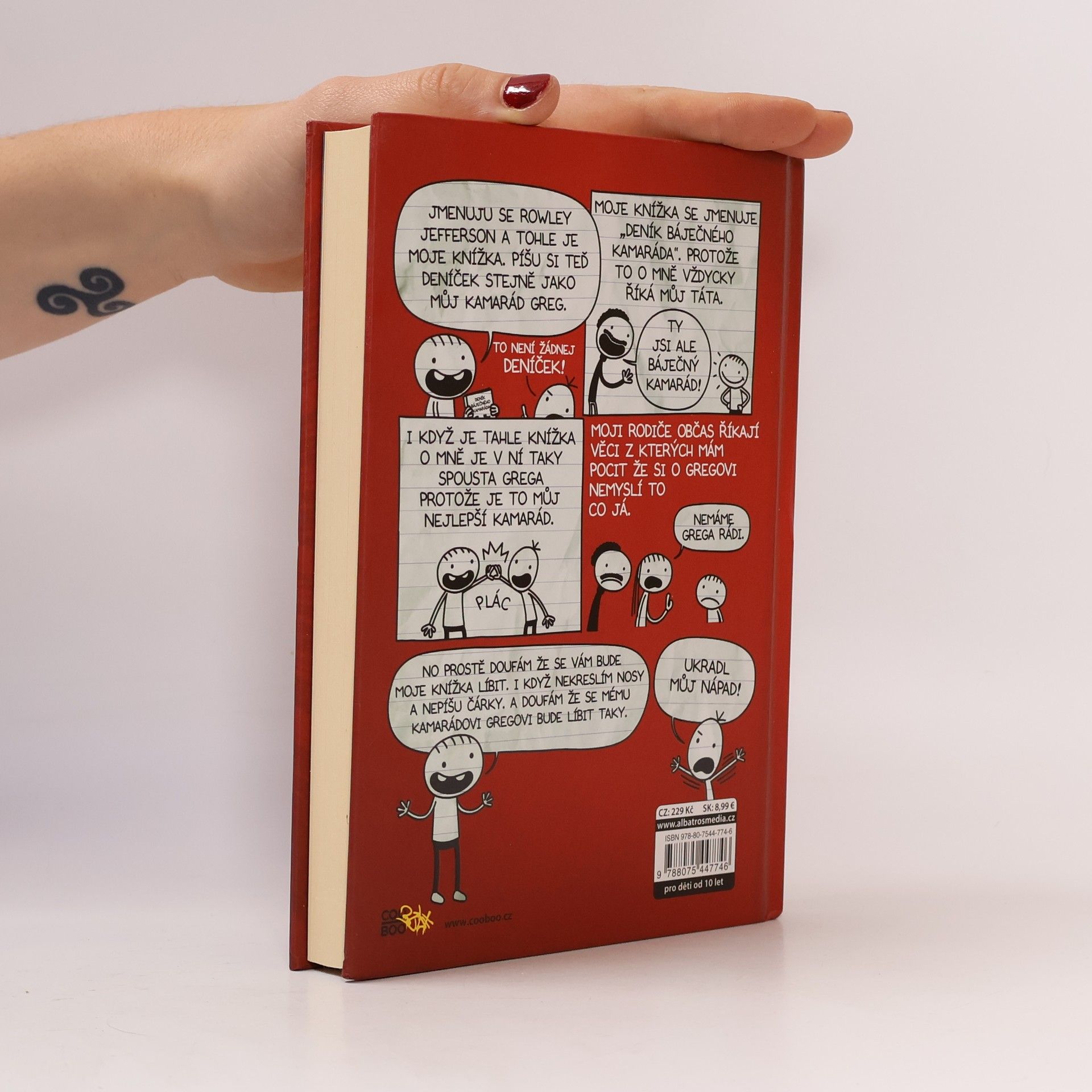 Jeff Kinney Deník báječného kamaráda. Píše Rowley Jefferson