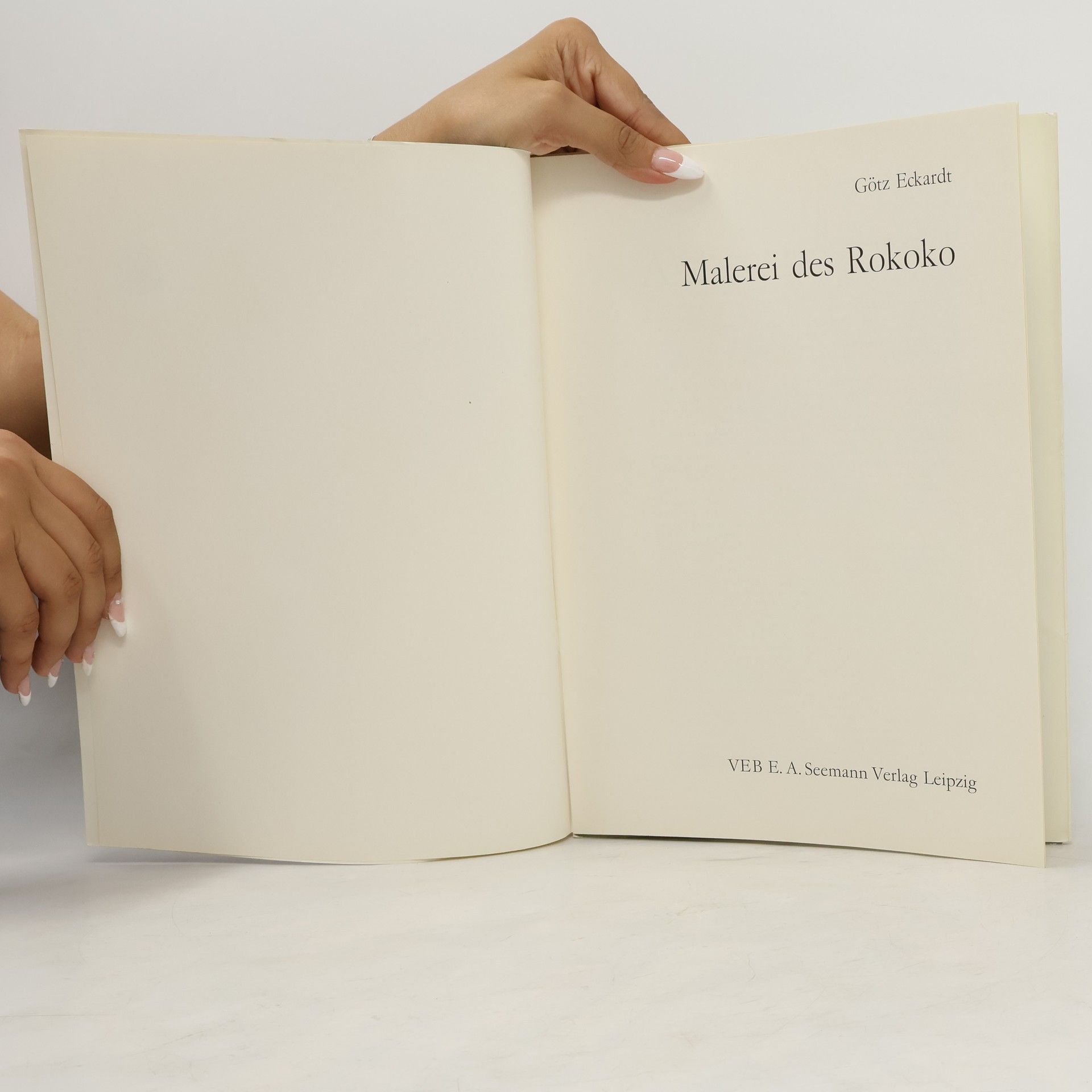 Götz Eckardt Malerei des Rokoko