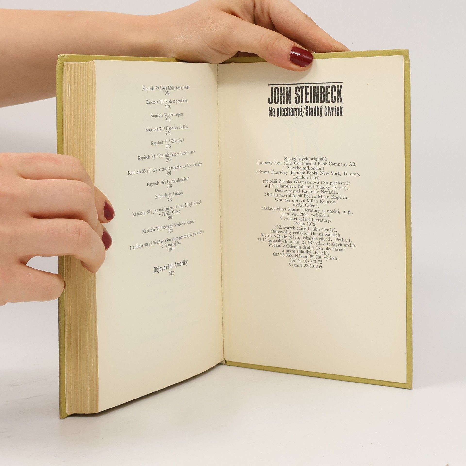 John Steinbeck Na plechárně. Sladký čtvrtek