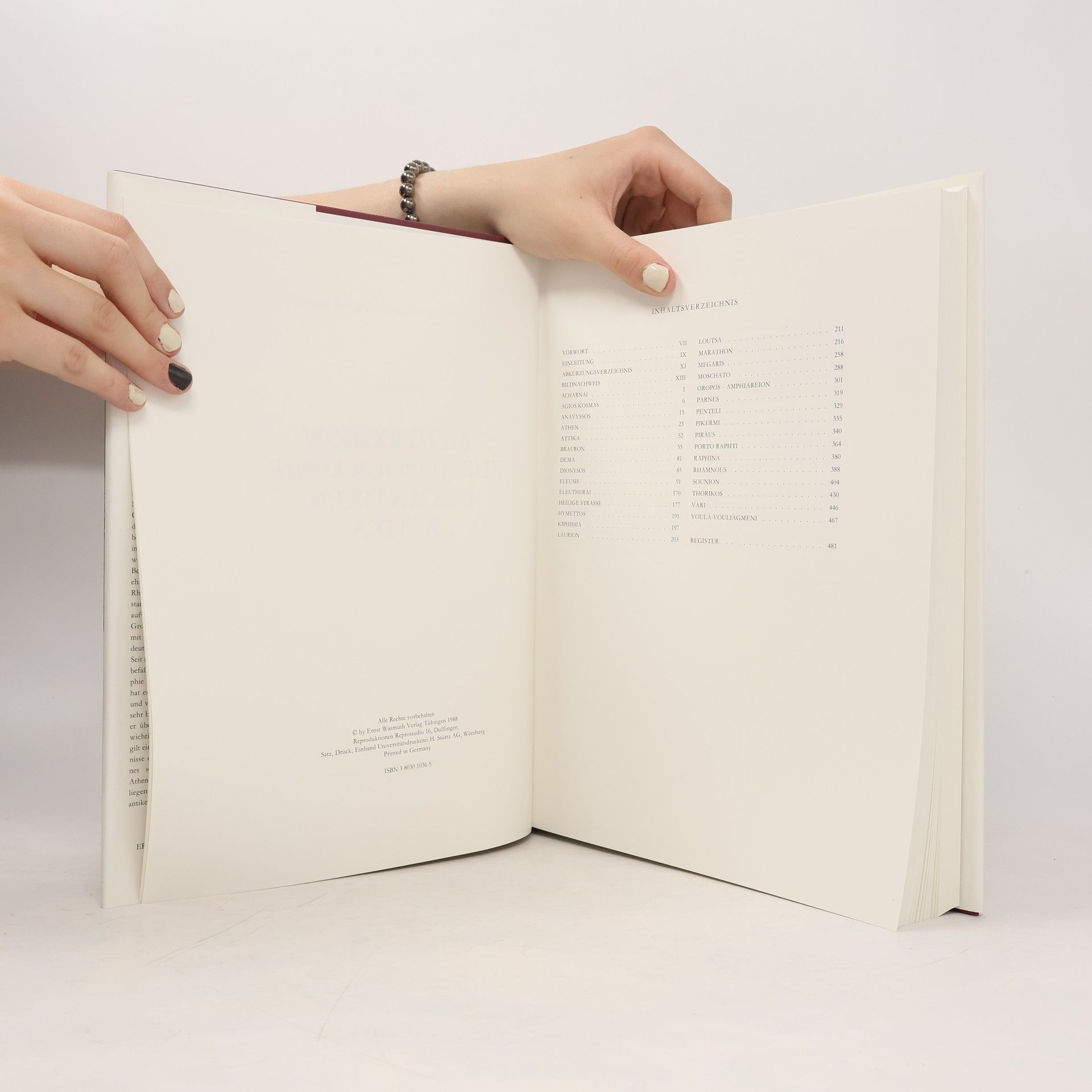 Ioannes N. Traulos Bildlexikon zur Topographie des antiken Attika