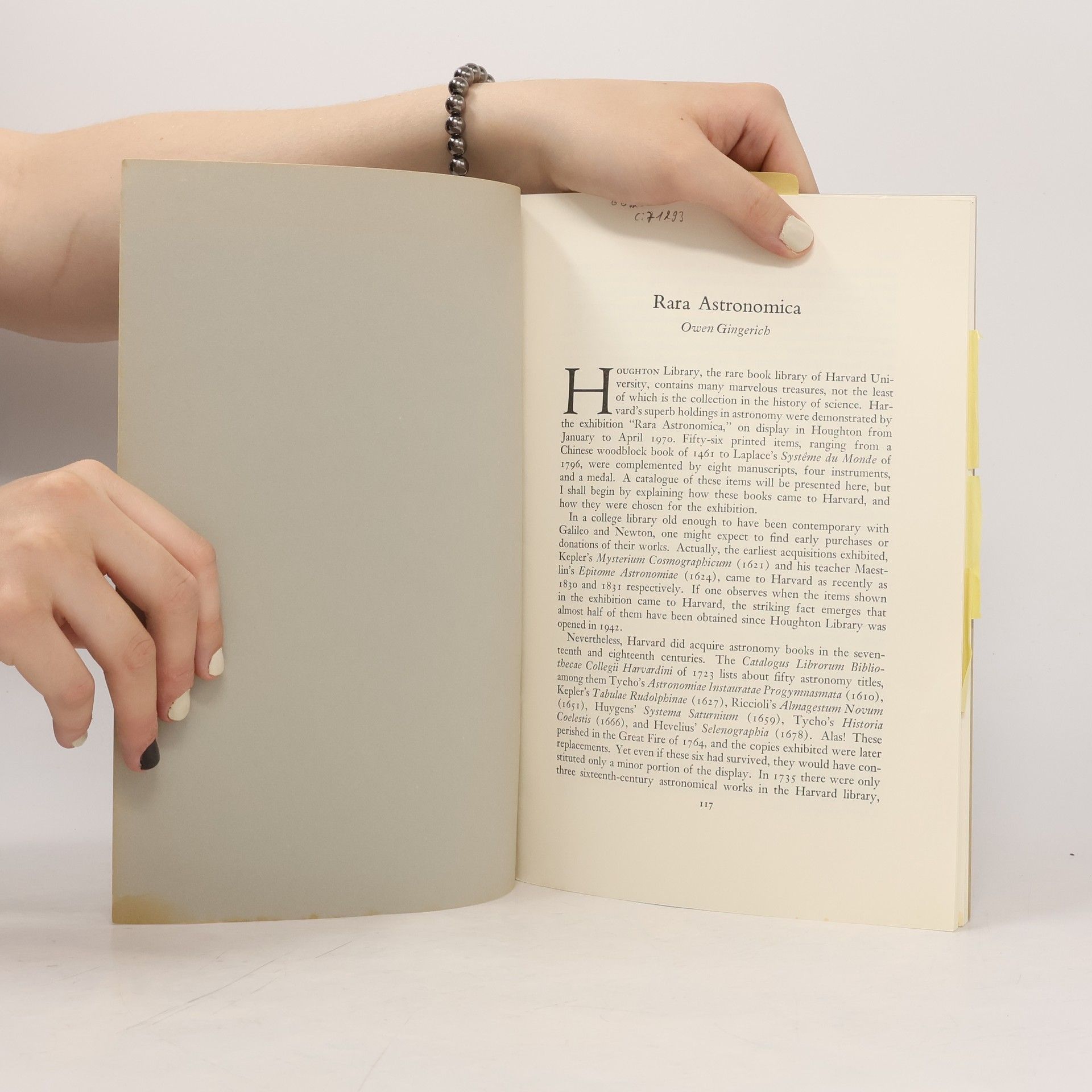 Owen Gingerich Rara Astronomica