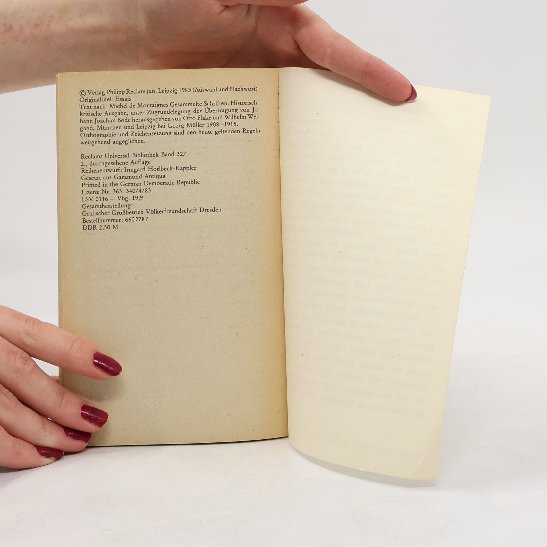 Michel de Montaigne Essays
