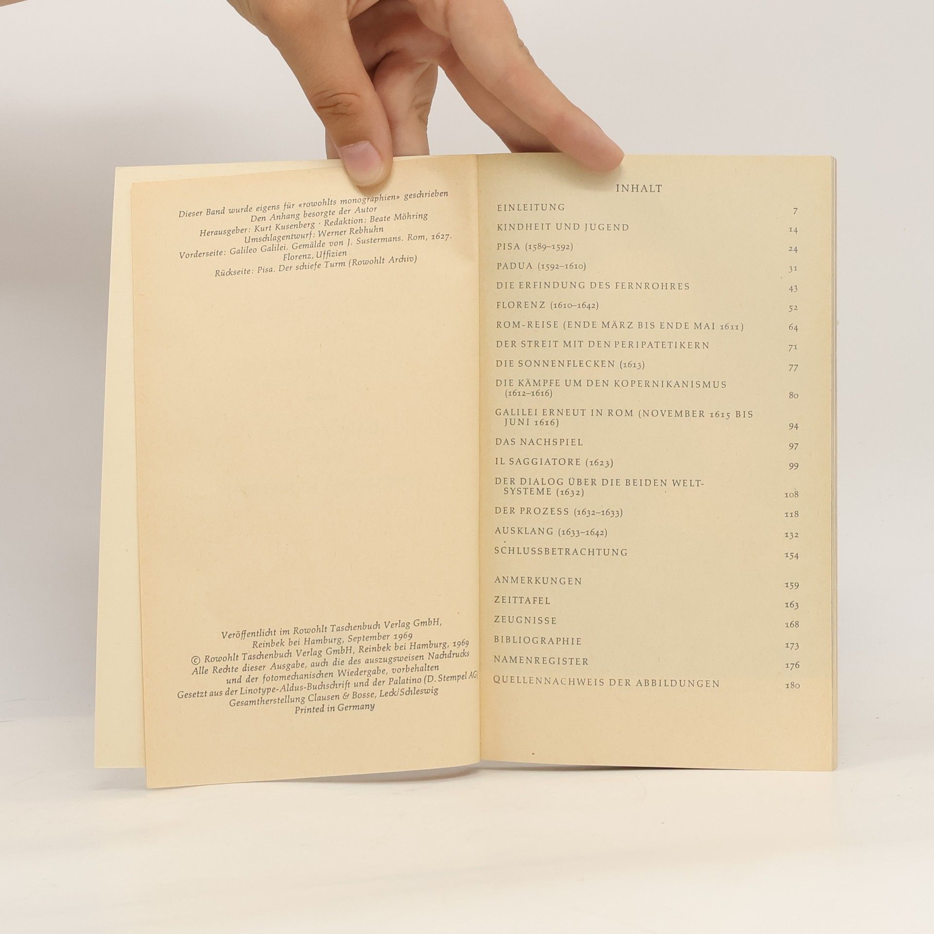 Johannes Hemleben Galileo Galilei in Selbstzeugnissen und Bilddokumenten