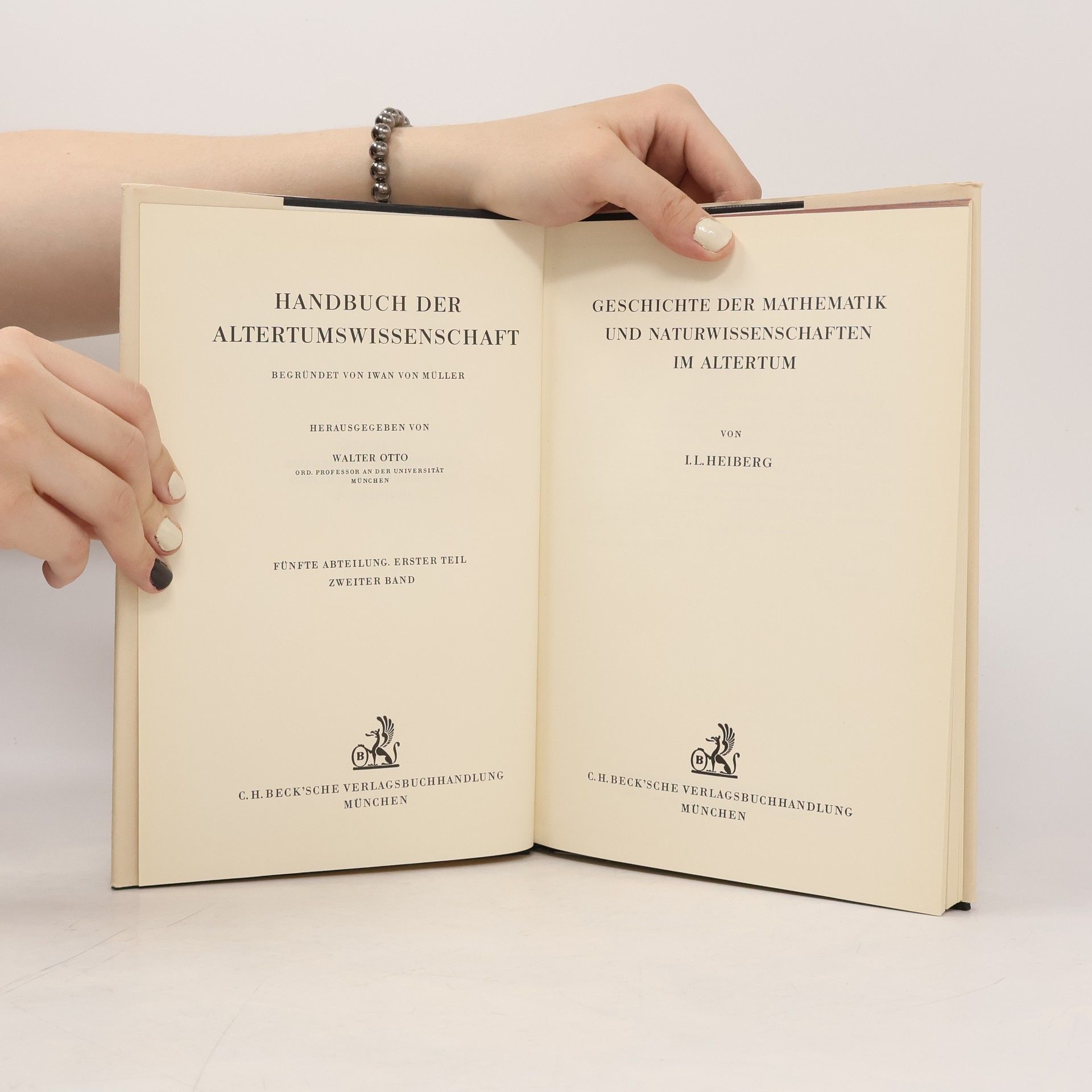 Johan Ludvig Heiberg Geschichte der Mathematik und Naturwissenschaften im Altertum