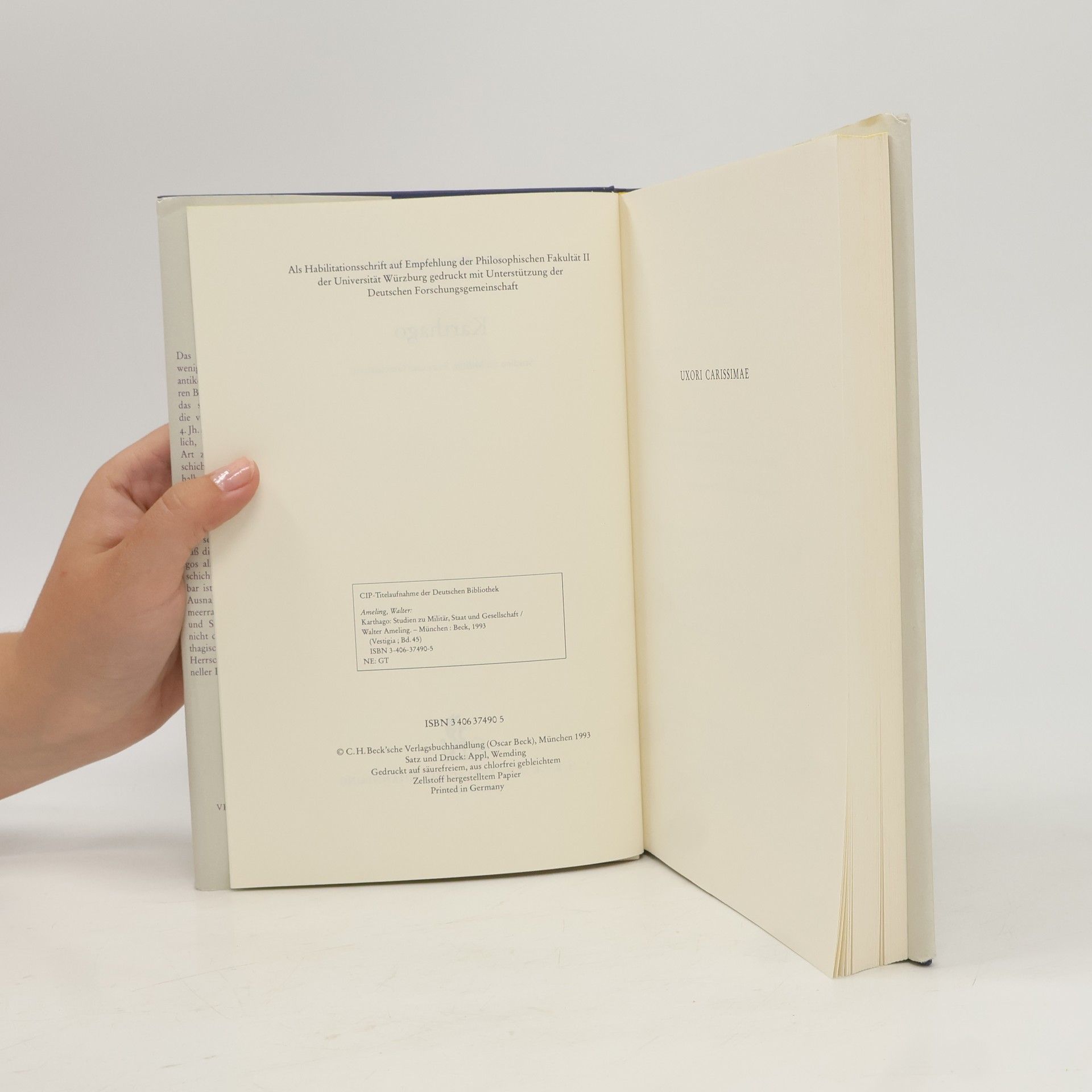 Walter Ameling Vestigia: Beiträge zur Alten Geschichte - 45: Karthago