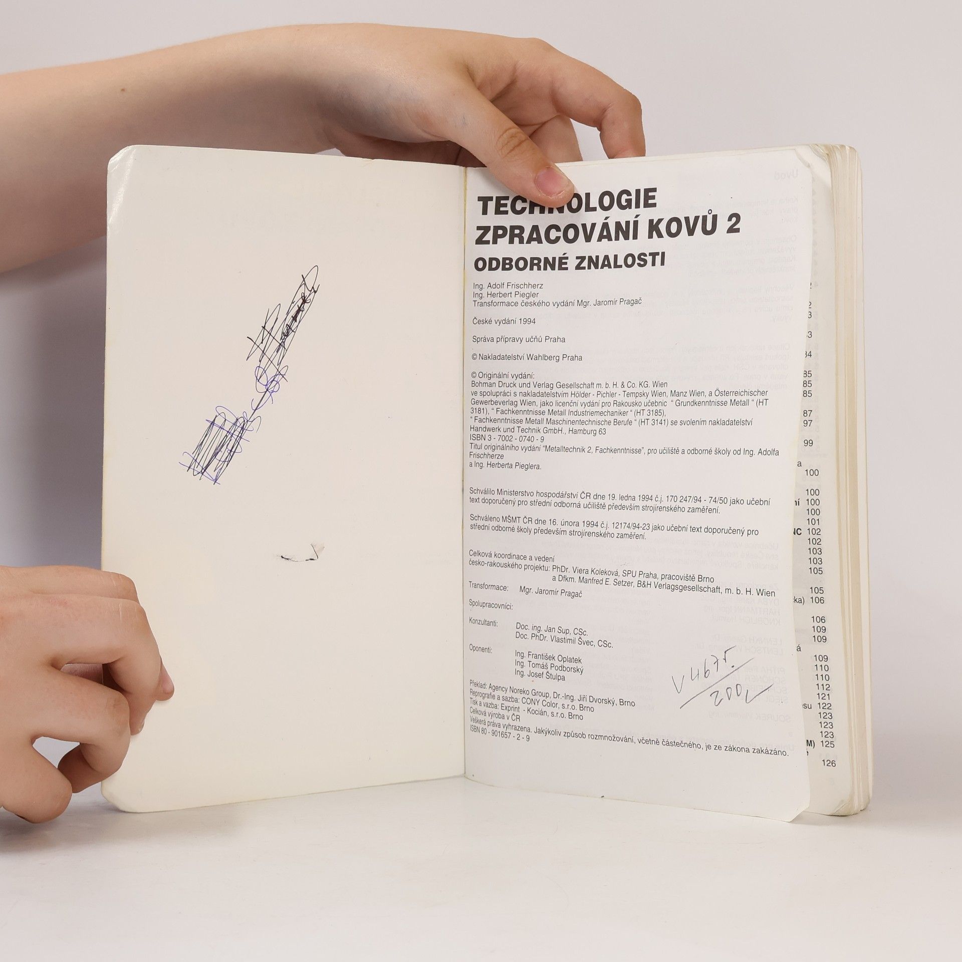Adolf Frischherz Technologie zpracování kovů 2 : odborné znalosti