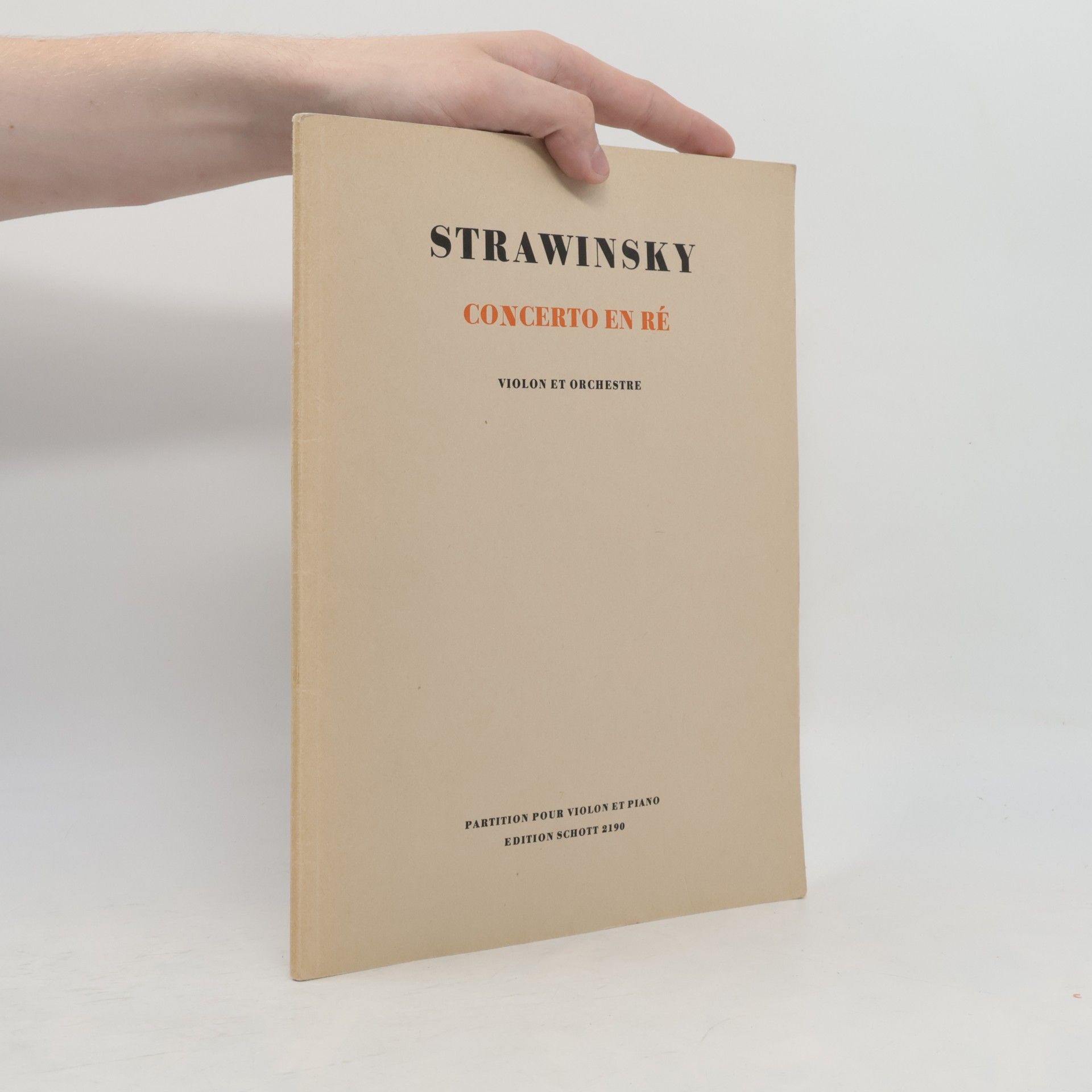 Igor Stravinsky Strawinsky. Concerto en ré