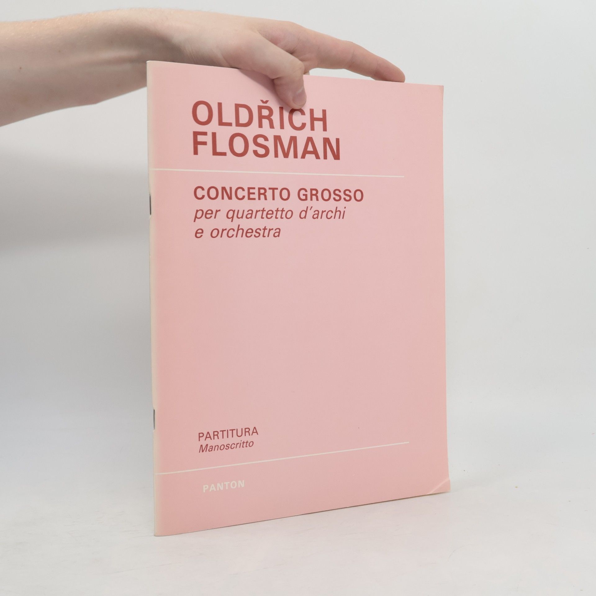 Oldřich Flosman Concerto grosso per quartetto d'archi e orchestra