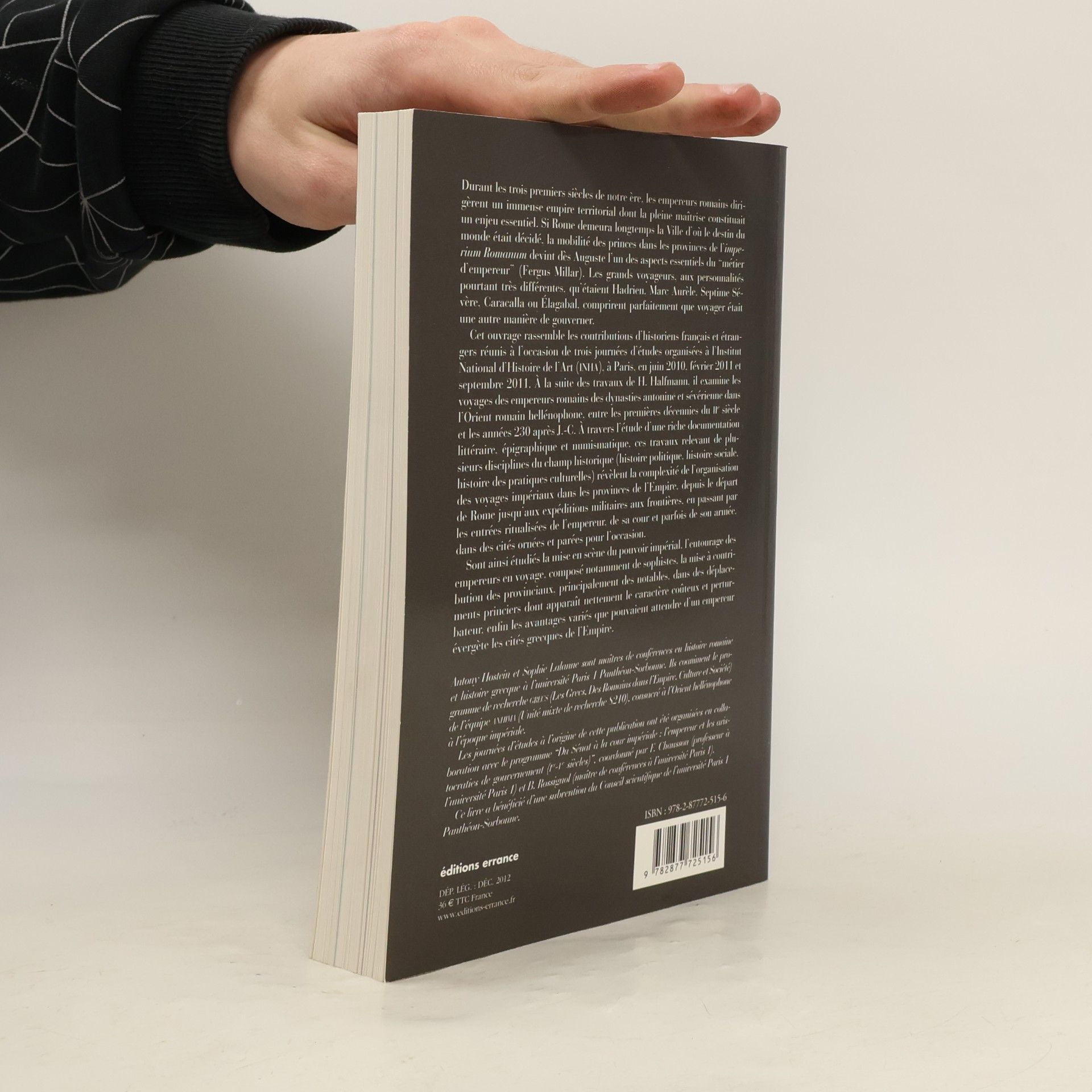 Antony Hostein Les voyages des empereurs dans l'Orient romain