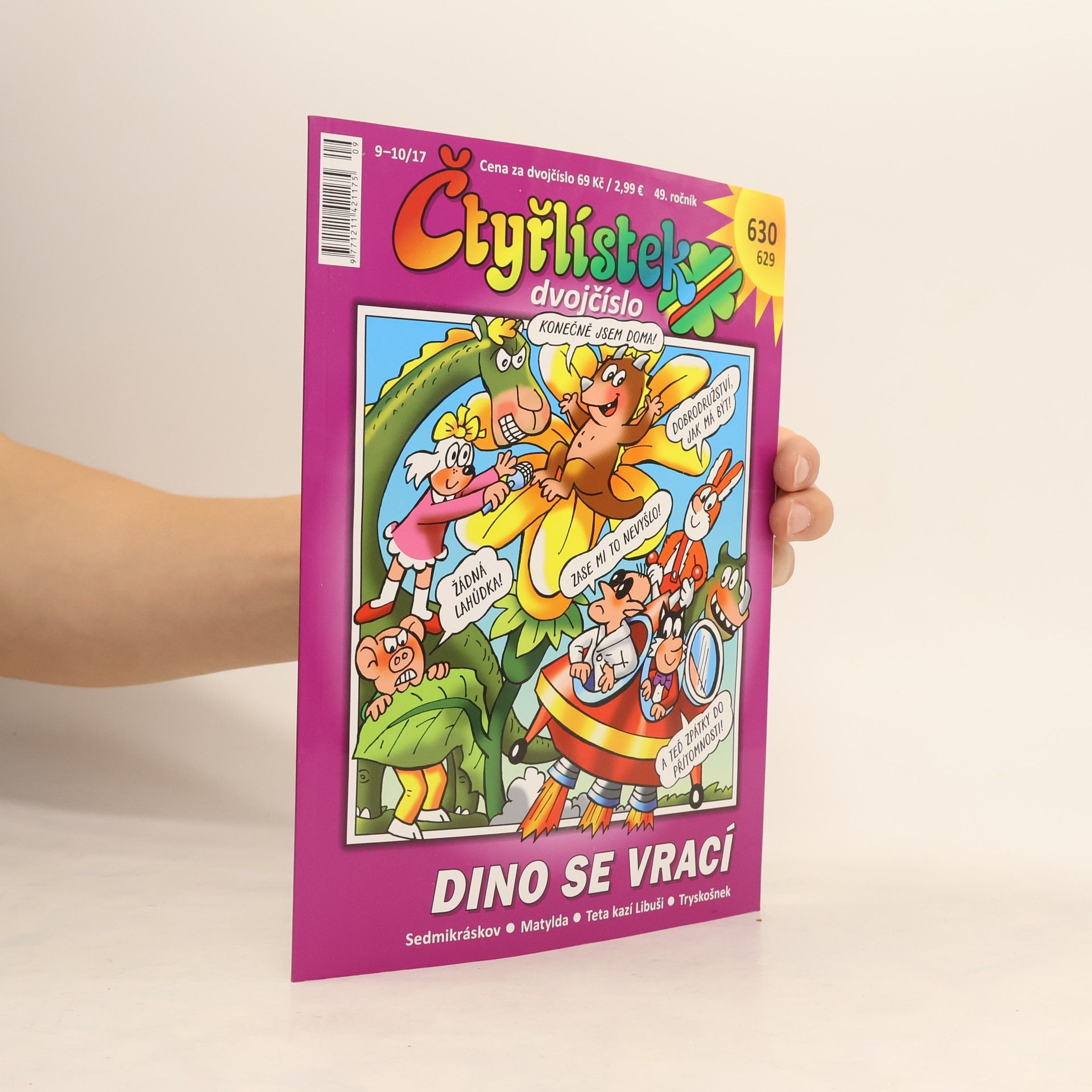 Kolektiv autorů Čtyřlístek 630/629. Dino se vrací