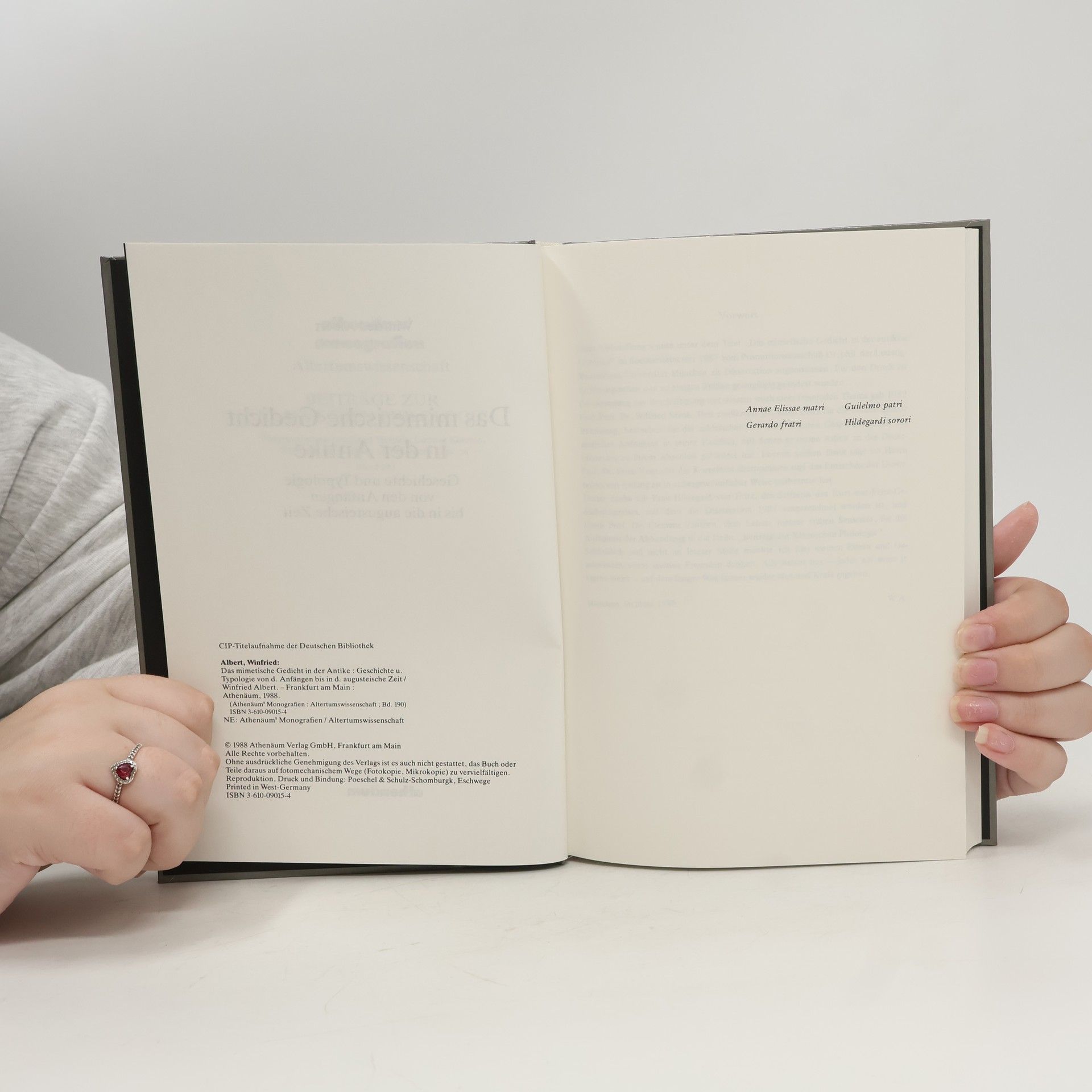 Winfried Albert Das mimetische Gedicht in der Antike