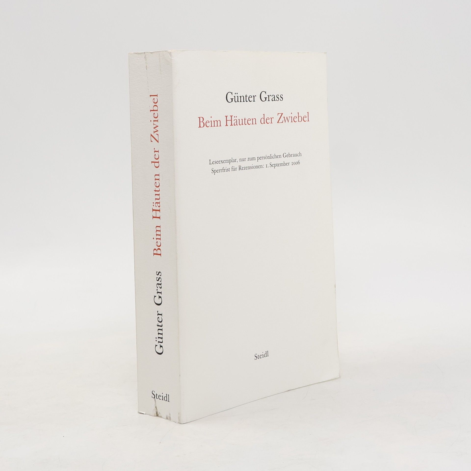 Günter Grass Beim Häuten der Zwiebel