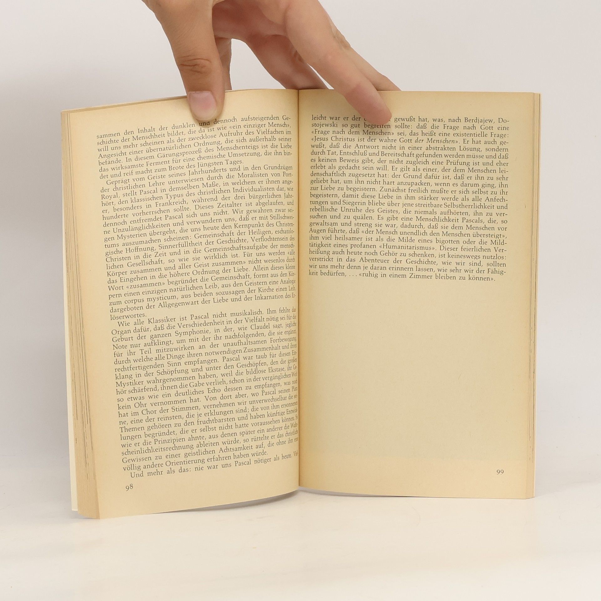 Albert Béguin Blaise Pascal in Selbstzeugnissen und Bilddokumenten