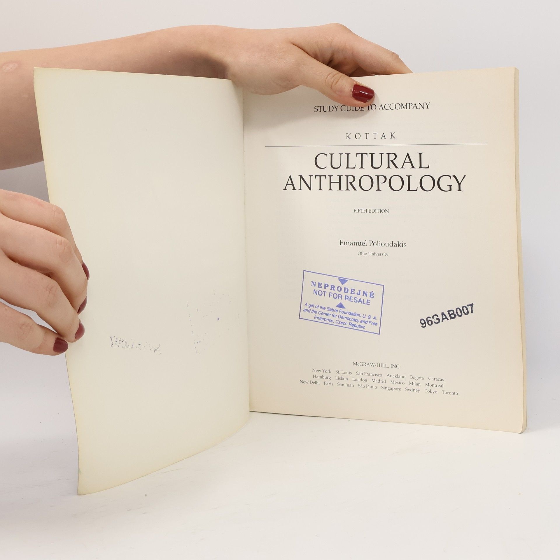 Emanuel Polioudakis Study Guide to Accompany Kottak: Cultural Anthropology