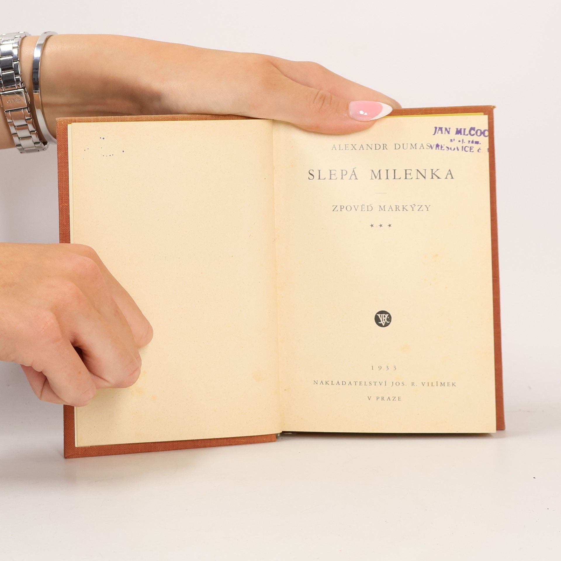 Alexandre Dumas starší Slepá milenka