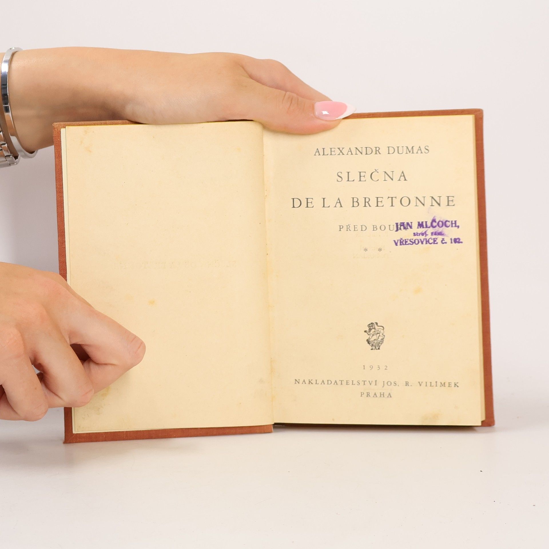 Alexandre Dumas starší Před bouří: II. Slečna de la Bretonne