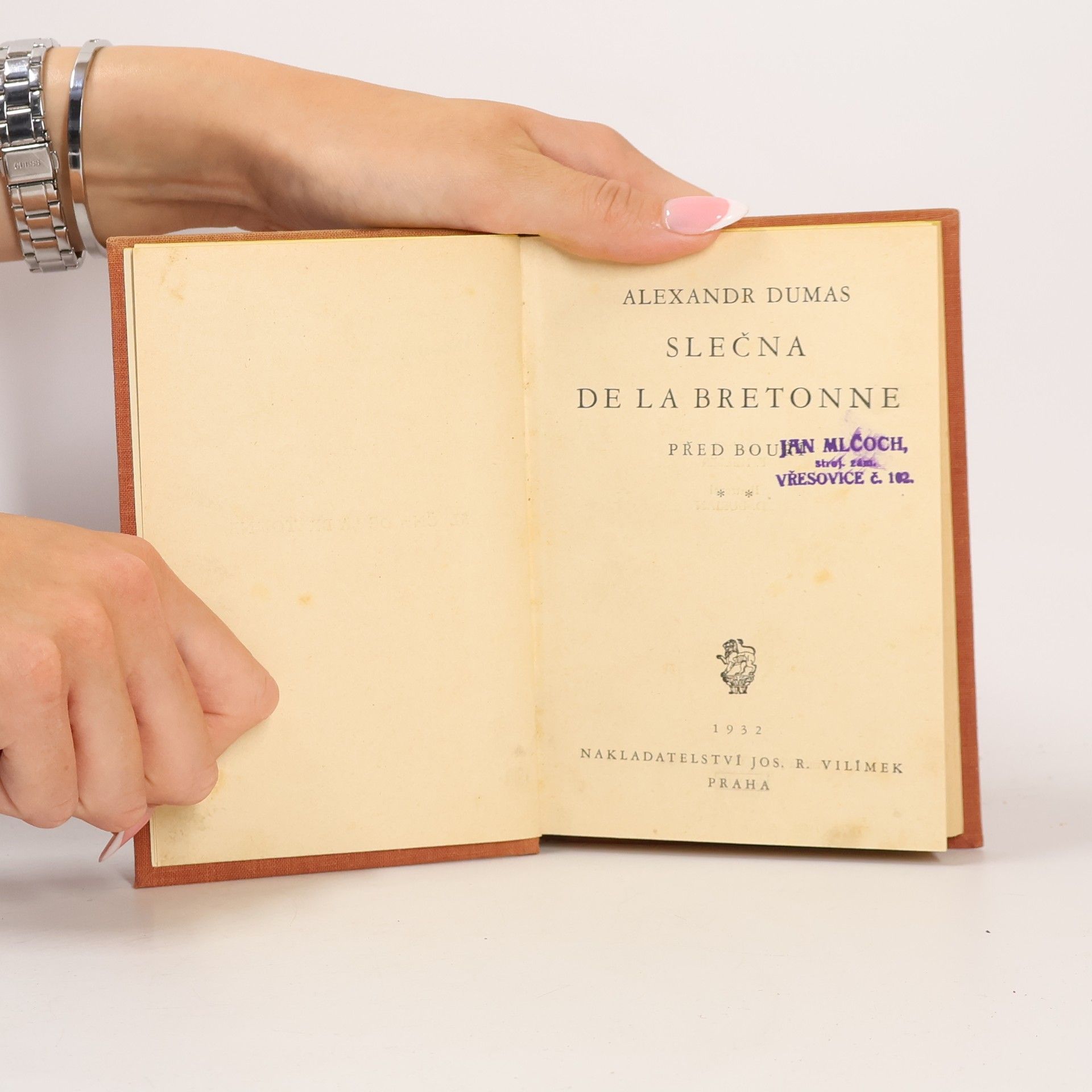Alexandre Dumas starší Před bouří: II. Slečna de la Bretonne