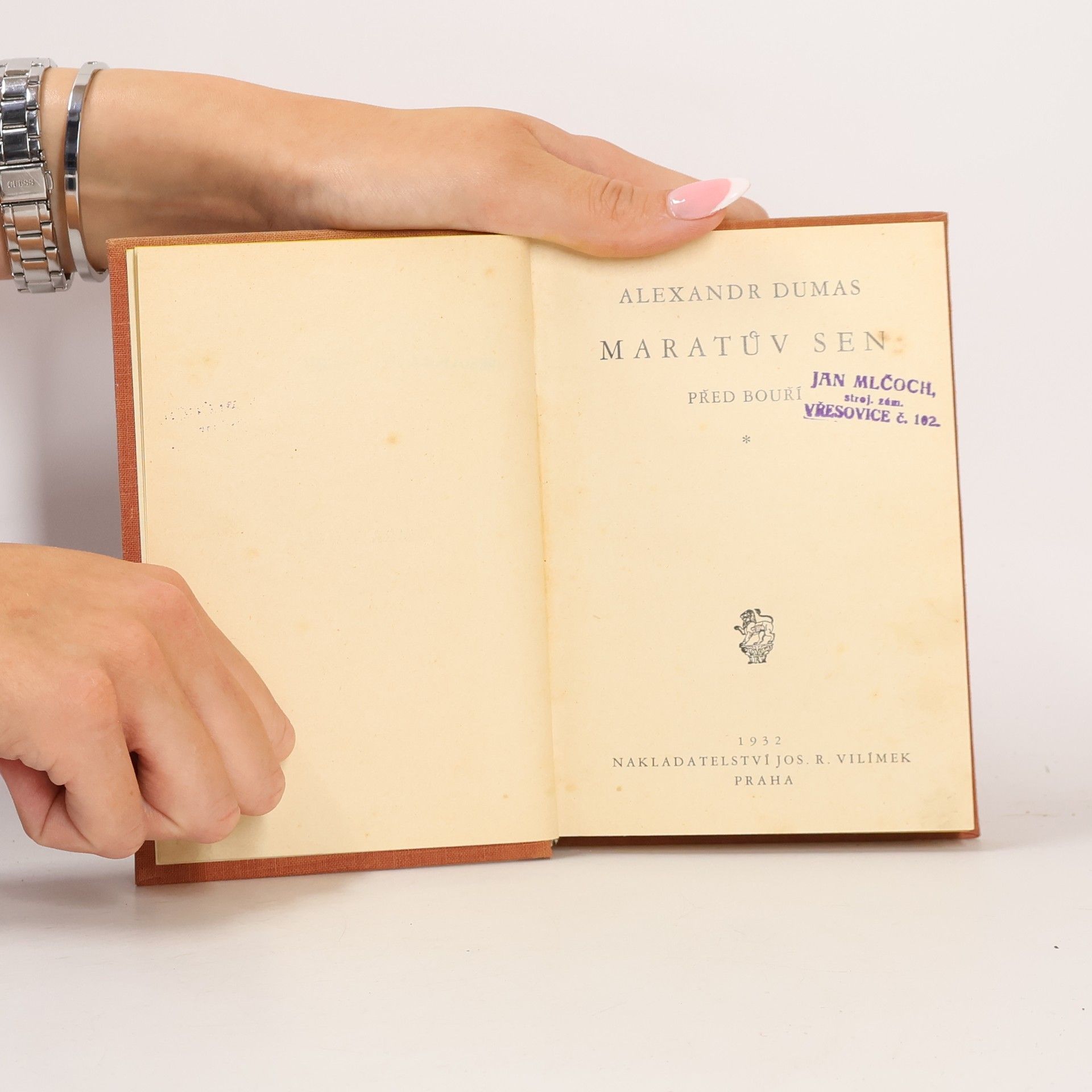 Alexandre Dumas der Ältere Maratův sen. Před bouří