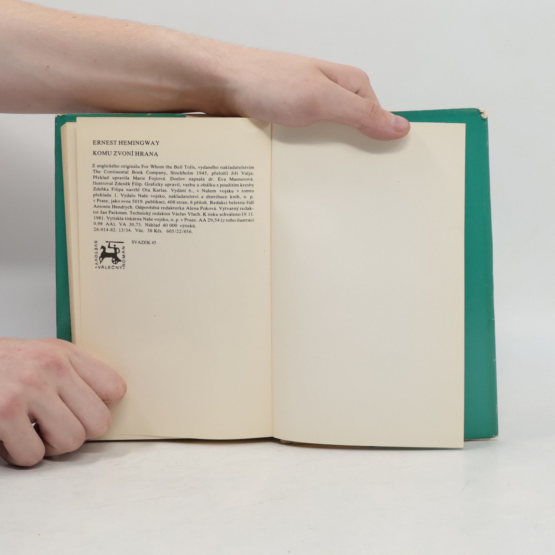 Ernest Hemingway Komu zvoní hrana