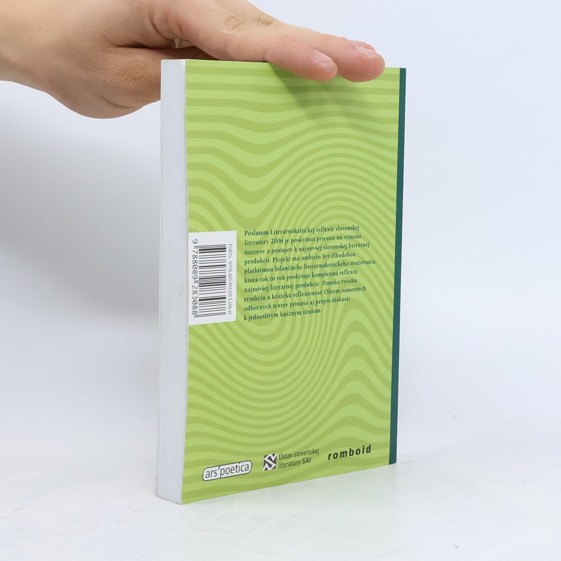 Ľubica Somolayová Literárnokritická reflexia slovenskej literatúry 2006