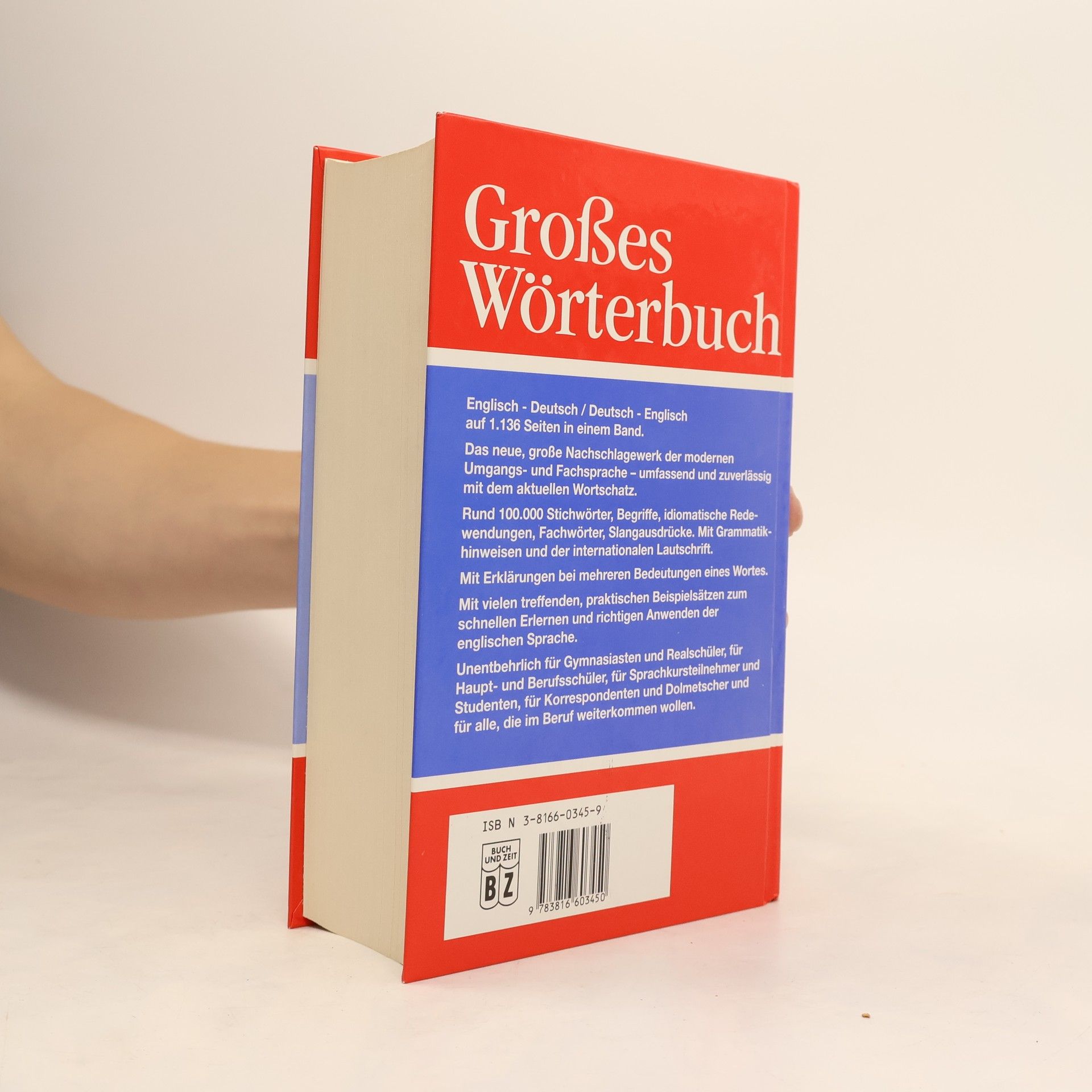 Barry Sandoval Großes Wörterbuch Englisch - Deutsch, Deutsch - Englisch