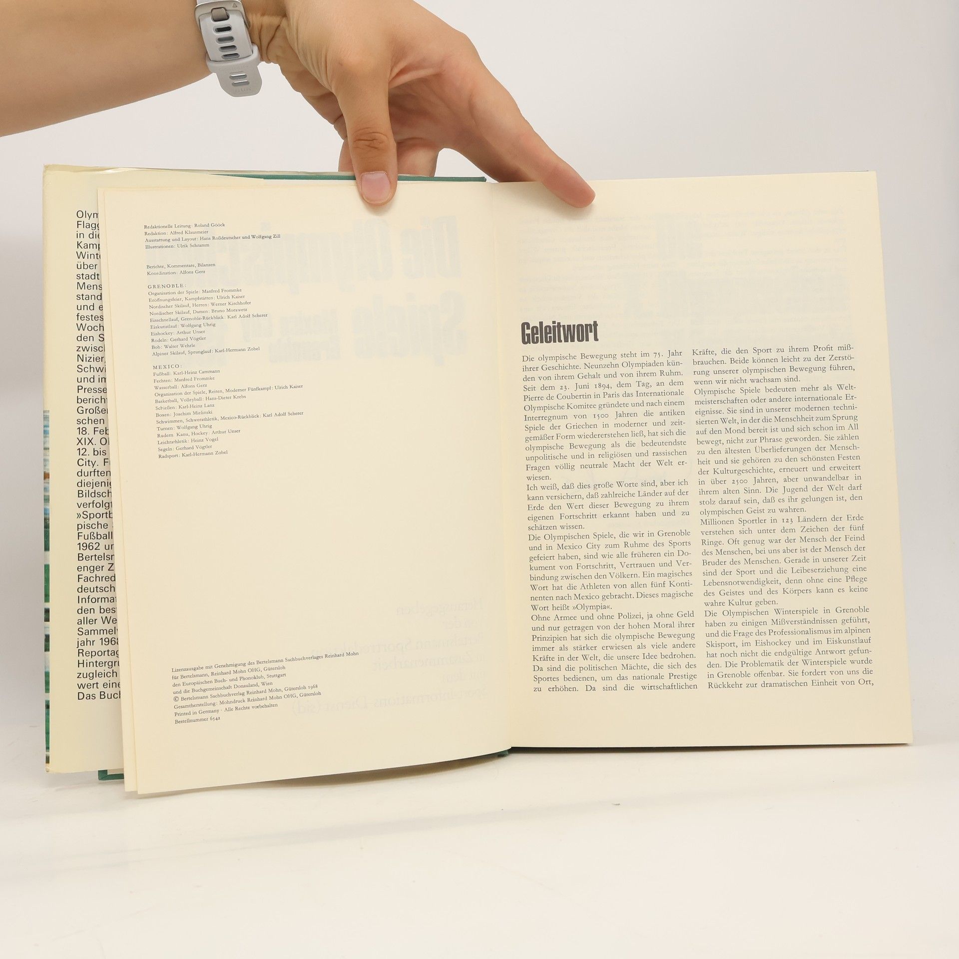 Autorenkollektiv Die Olympischen Spiele. Mexiko 1968 Grenoble