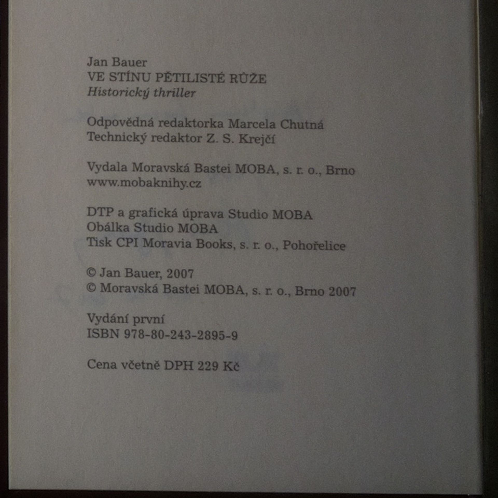 Jan Bauer Ve stínu pětilisté růže