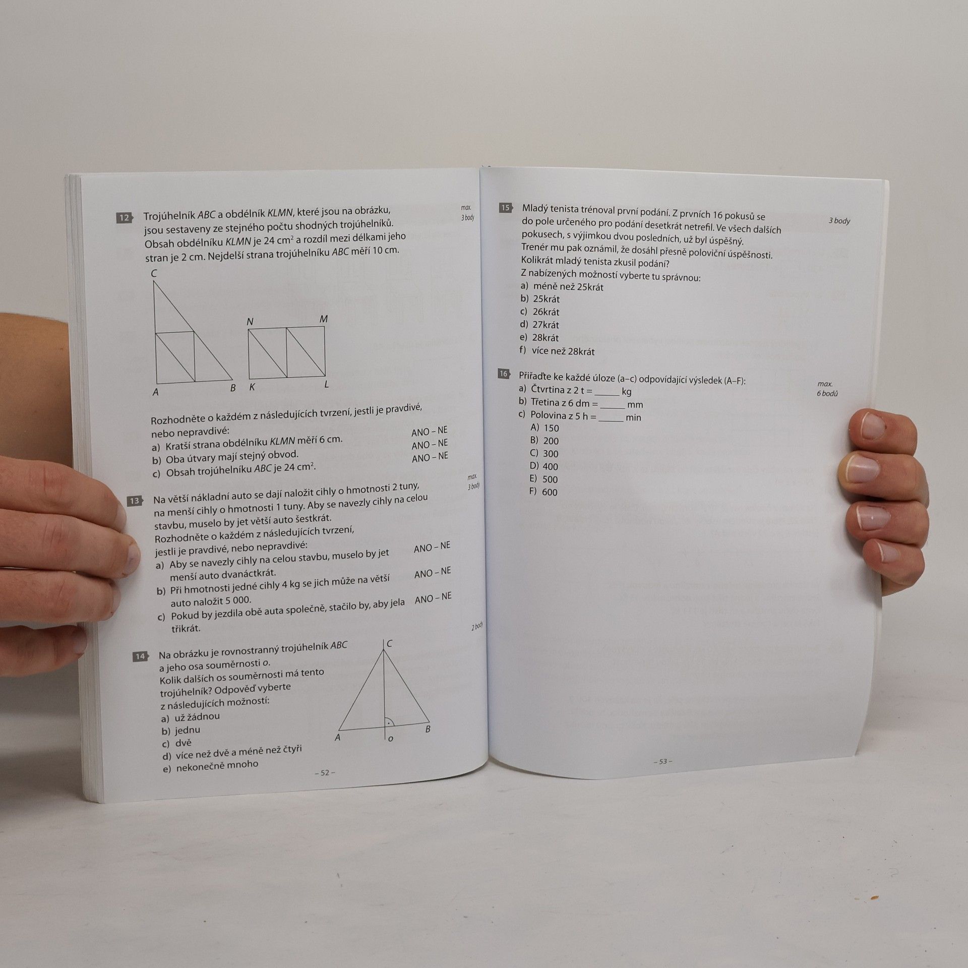 Martin Dytrych Testy pro páťáky k jednotným přijímacím zkouškám na osmiletá gymnázia : matematika : 320 úloh