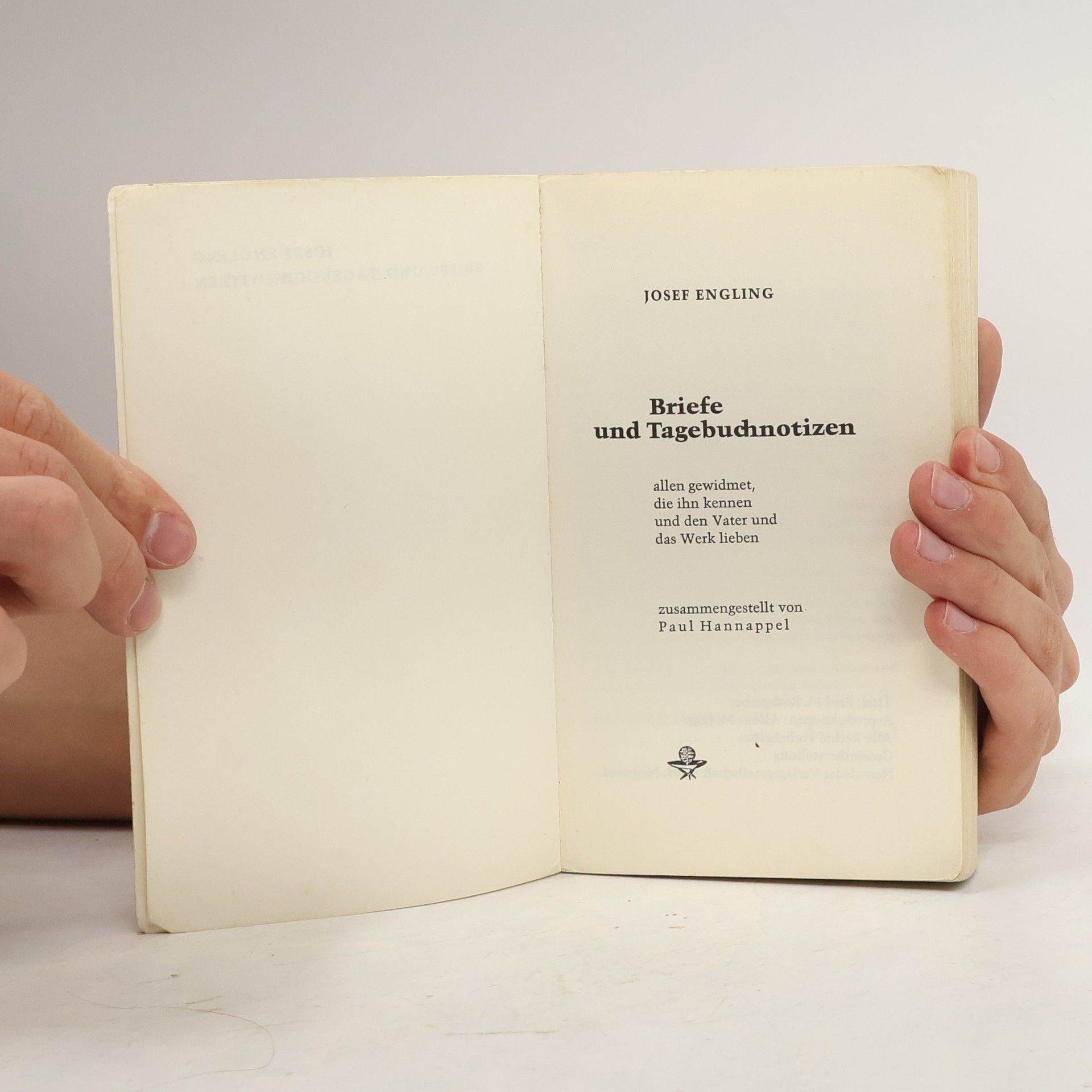 Josef Engling  Briefe und Tagebuchnotizen III