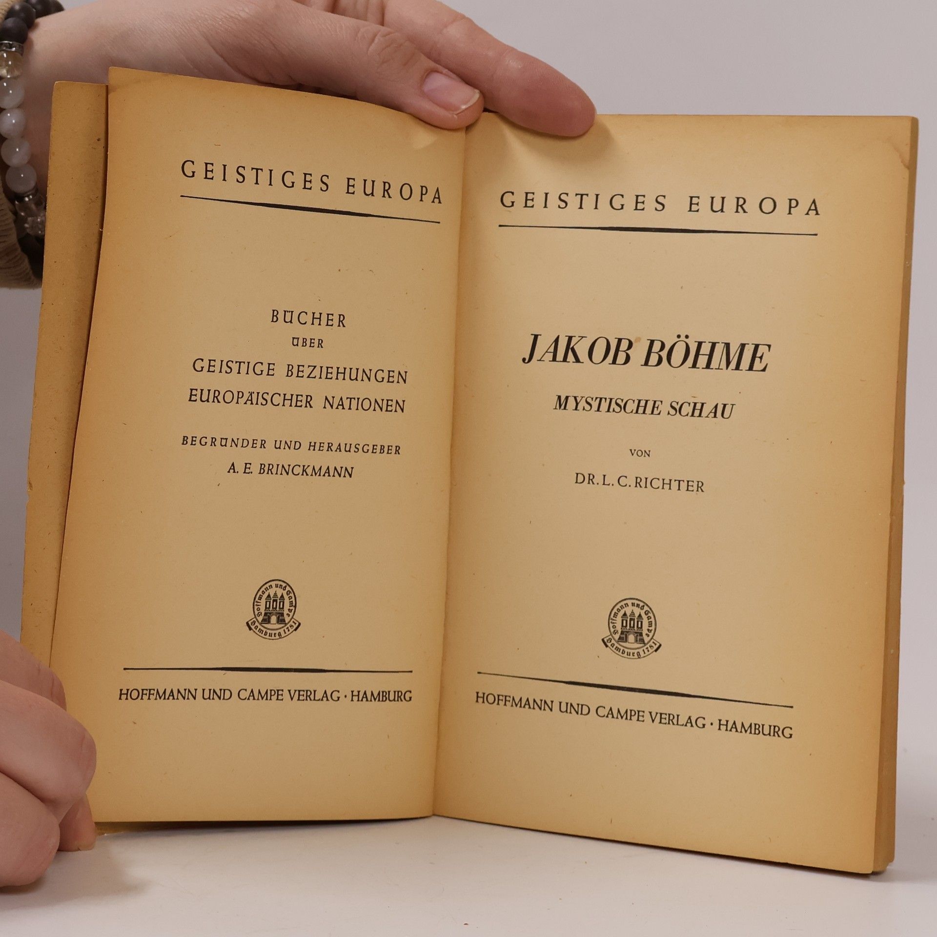 L. C. Richter Jakob Böhme. Mystische Schau