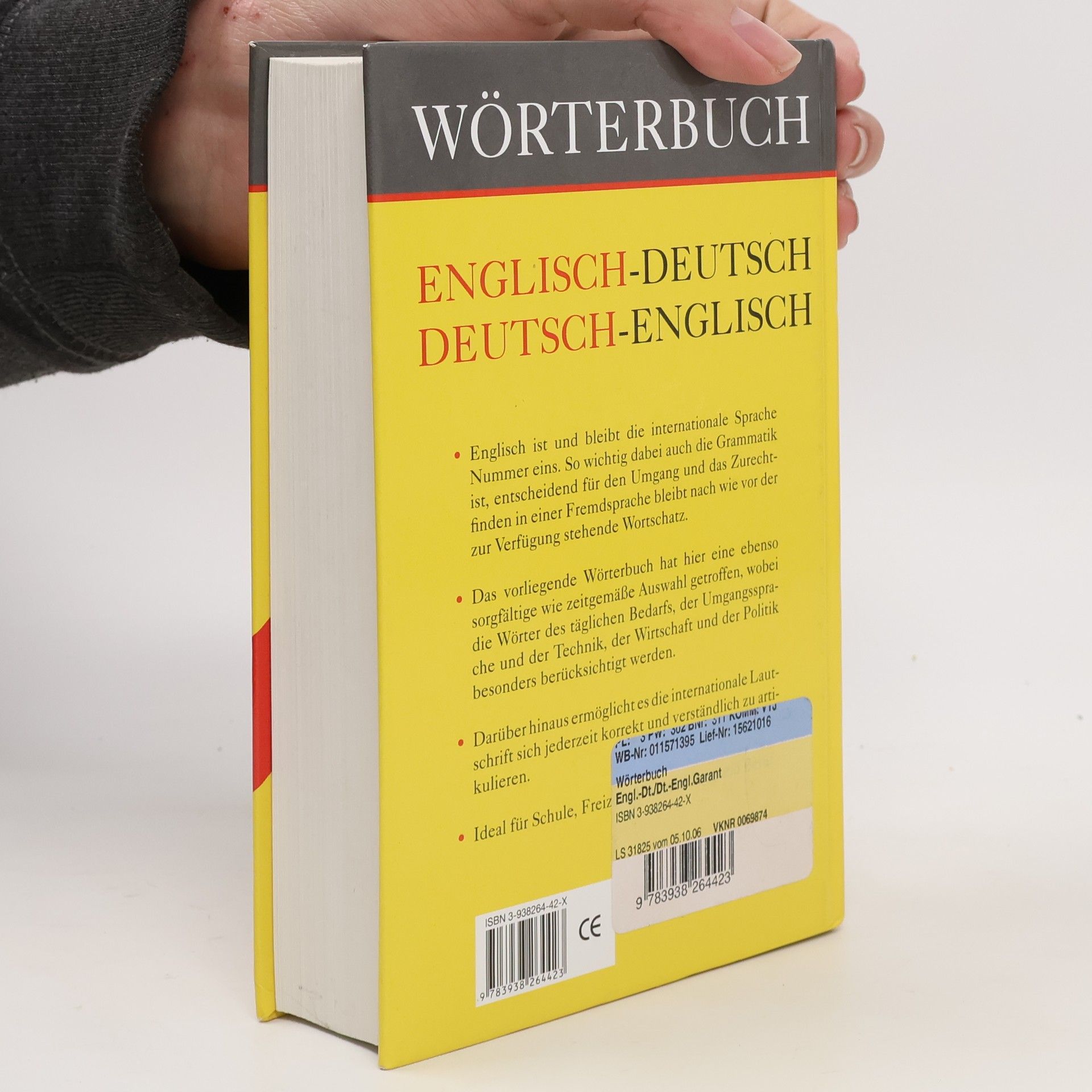 Wörterbuch Englisch-Deutsch, Deutsch-Englisch