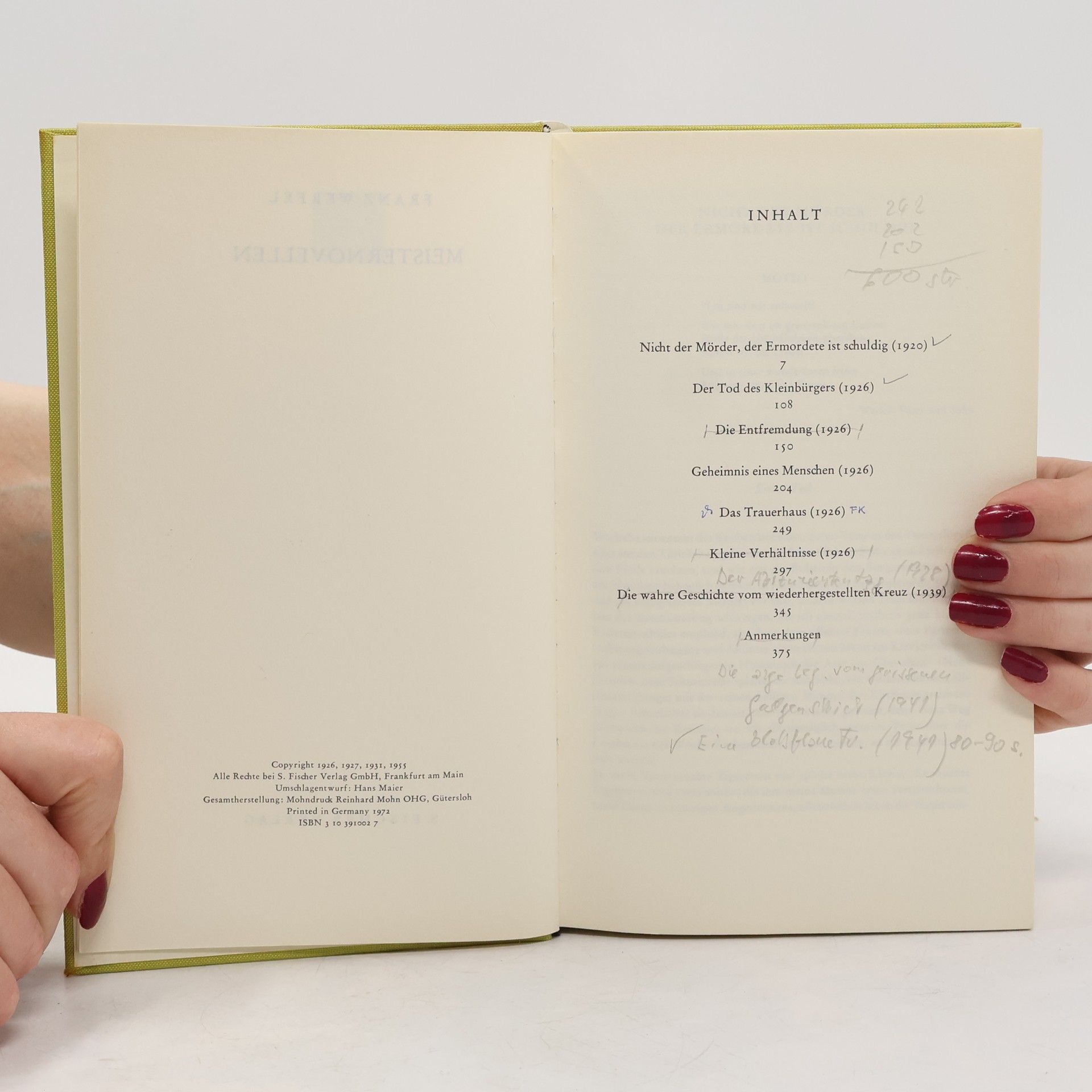 Franz Werfel Meisternovellen