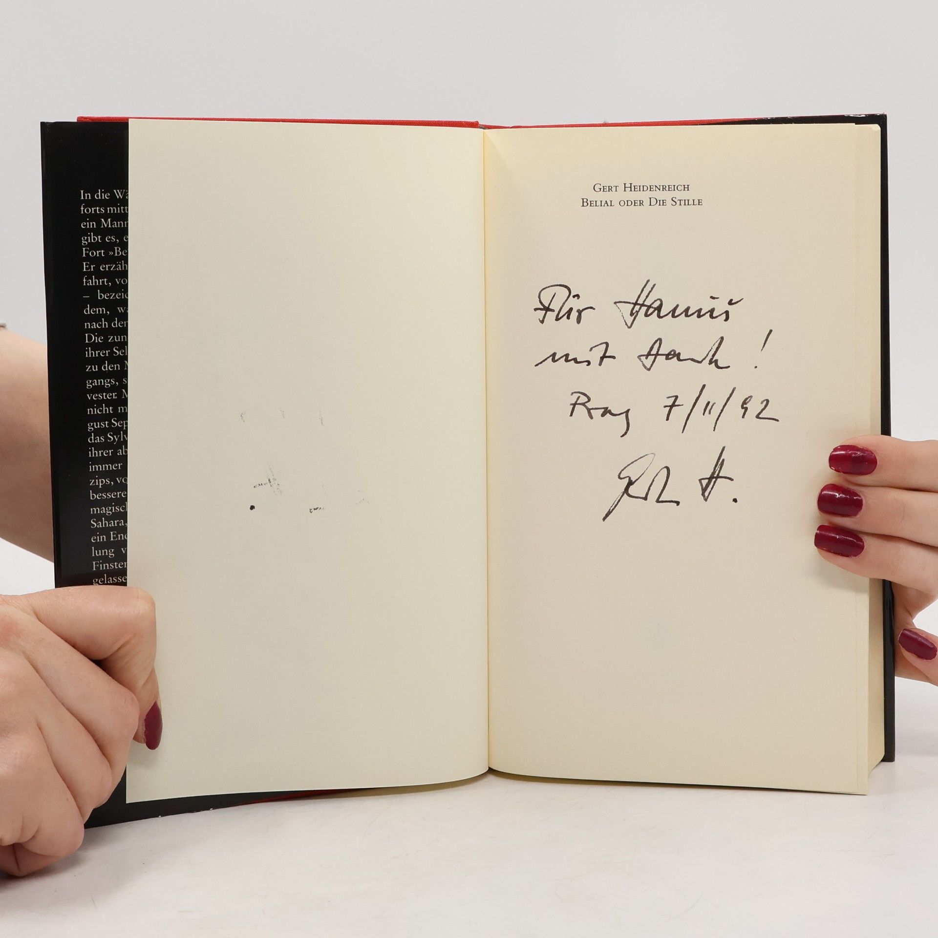 Gert Heidenreich Belial oder Die Stille. Roman