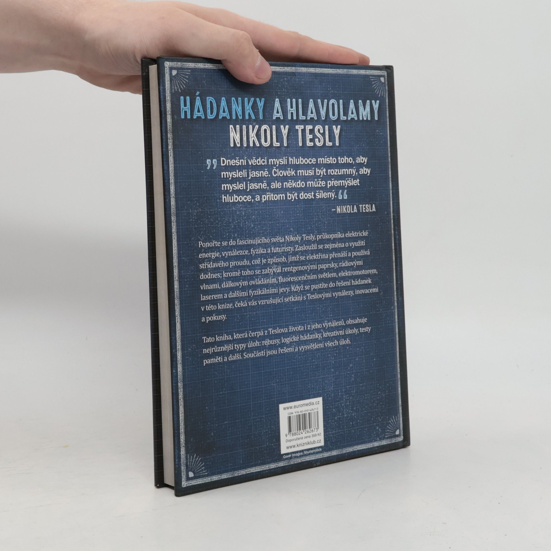 Richard Wolfrik Galland Hádanky a hlavolamy Nikoly Tesly. Elektrizující sbírka úloh, šifer a hádanek