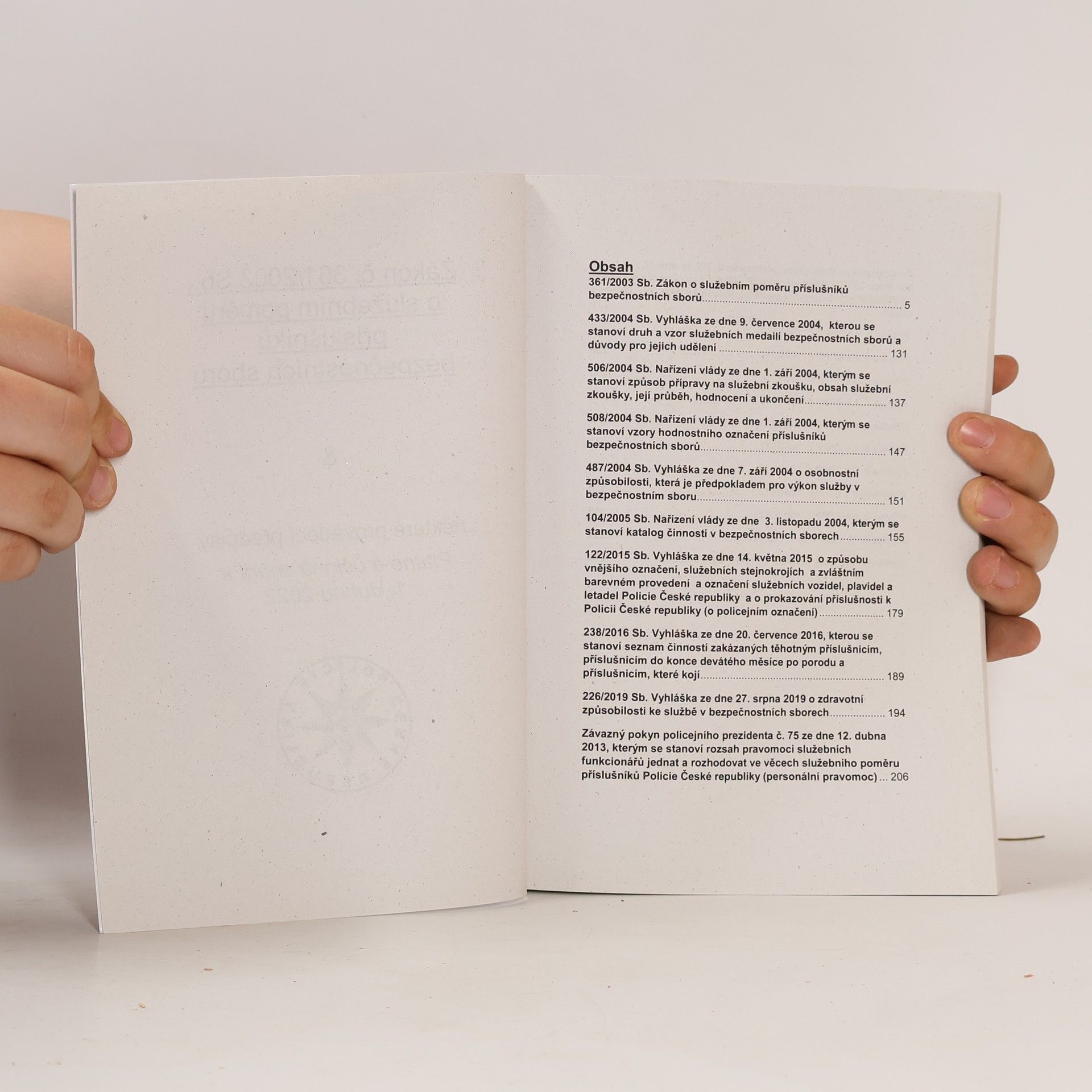 Autores varios Zákon č. 361/2003 Sb., o služebním poměru příslušníků bezpečnostích sborů