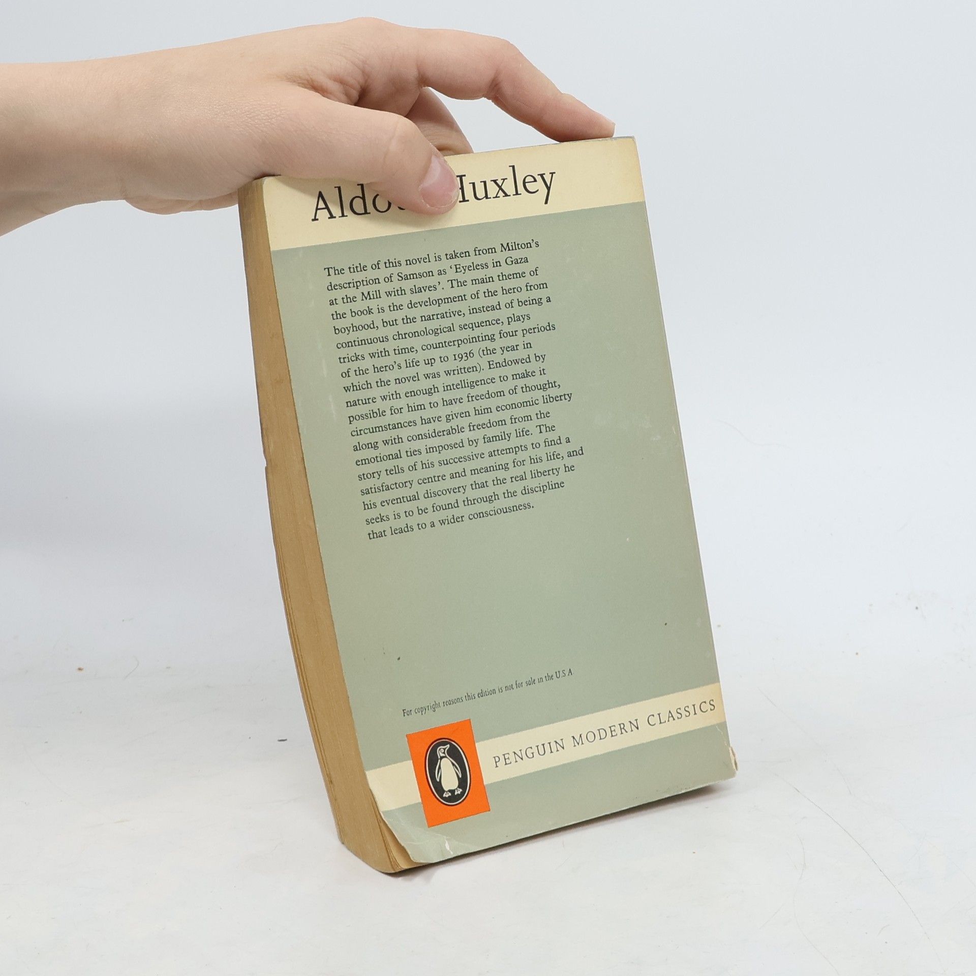 Aldous Huxley Eyeless in Gaza
