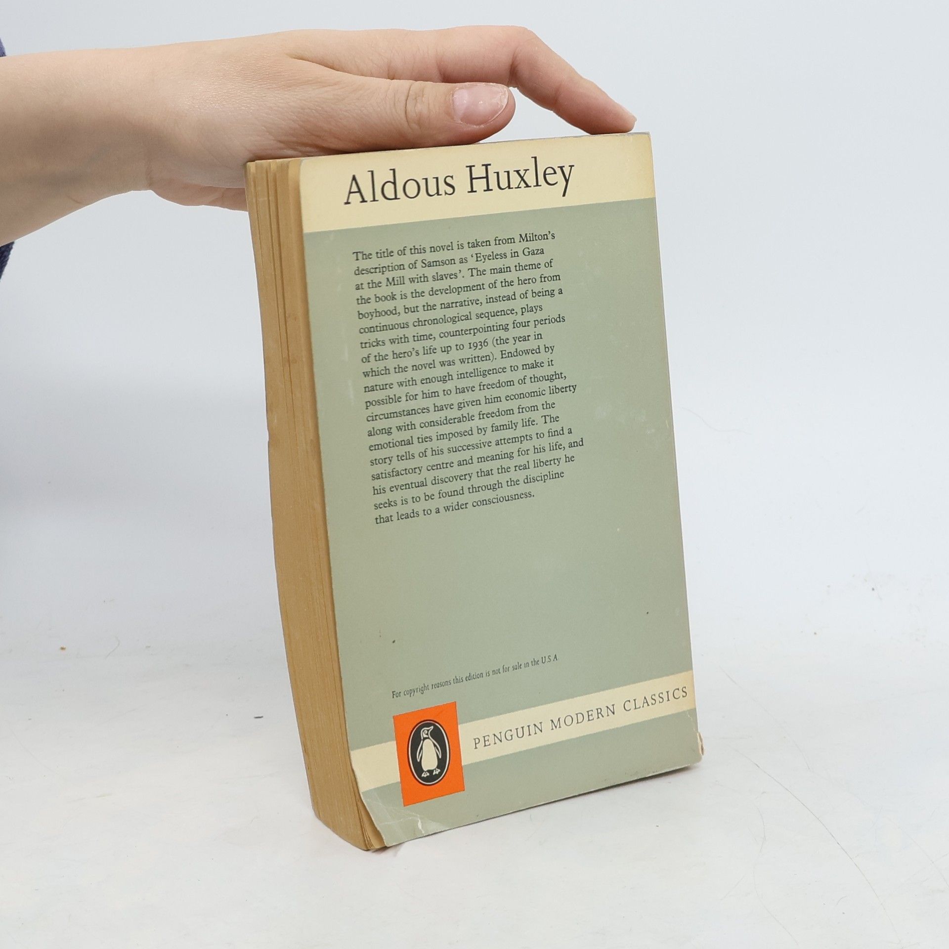 Aldous Huxley Eyeless in Gaza
