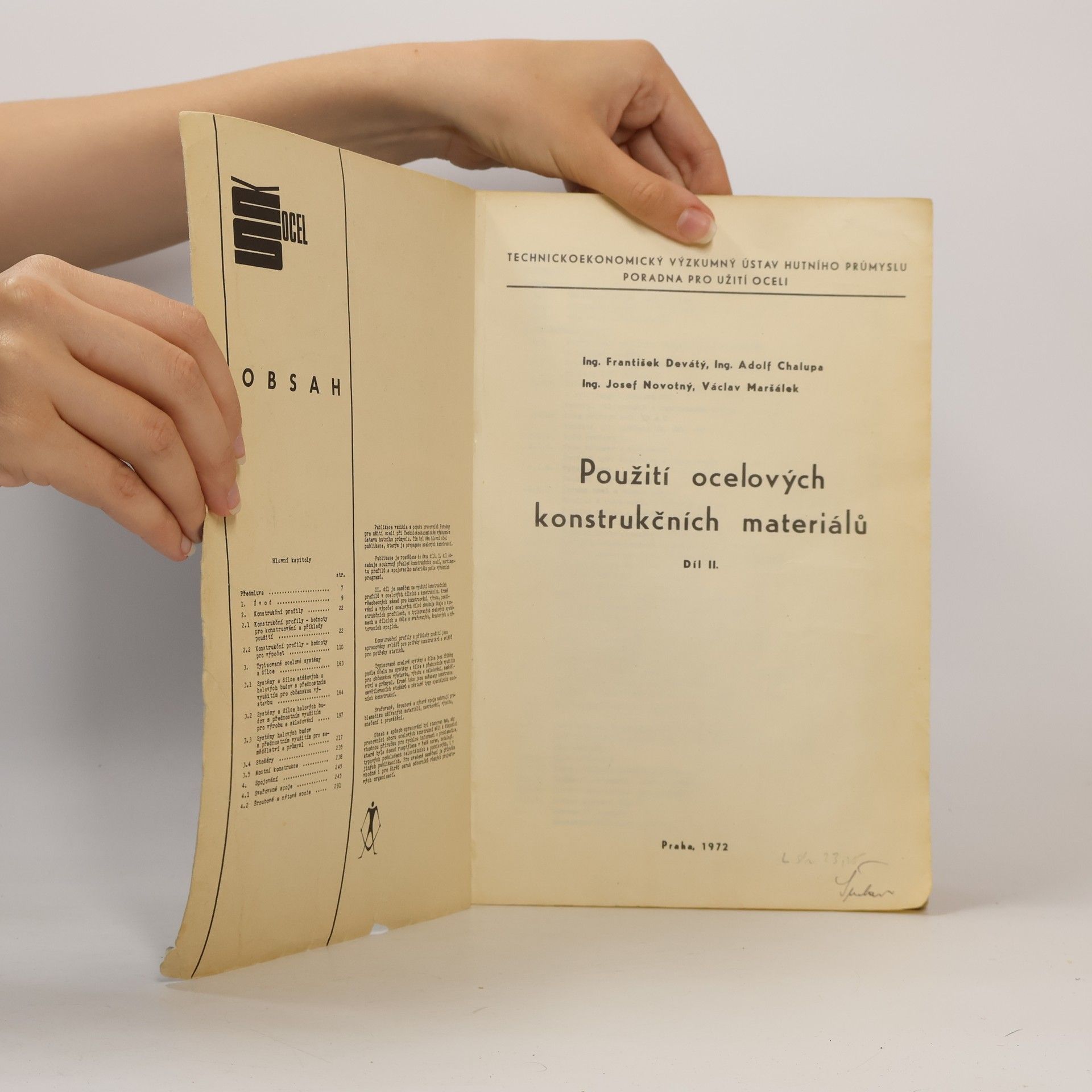 Autorenkollektiv Ocel. Použití ocelových konstrukčních materiálů díl II.