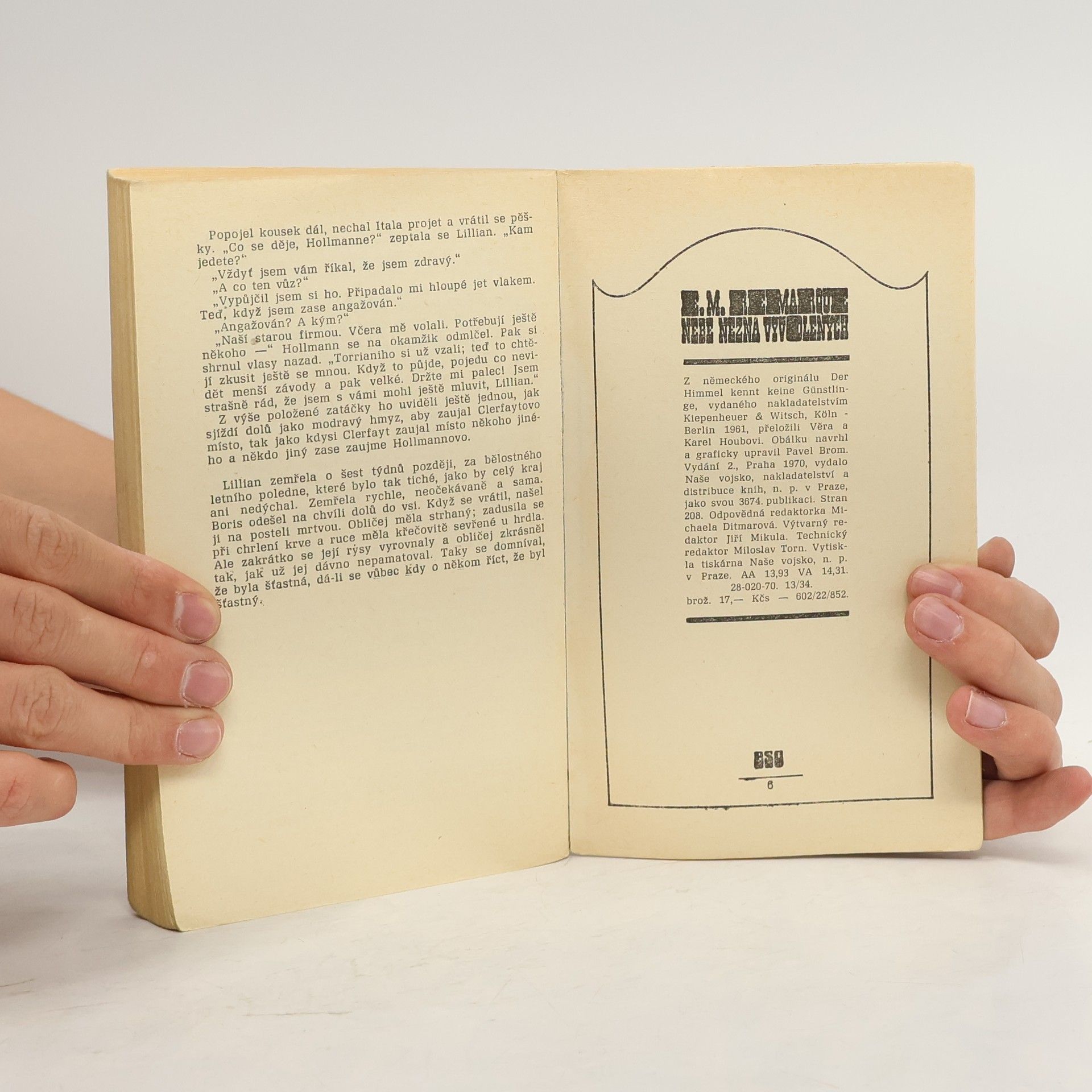 Erich Maria Remarque Nebe nezná vyvolených