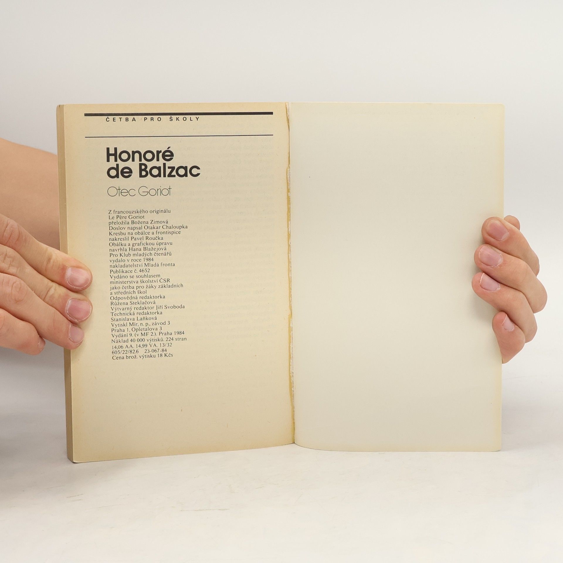 Honoré de Balzac Otec Goriot