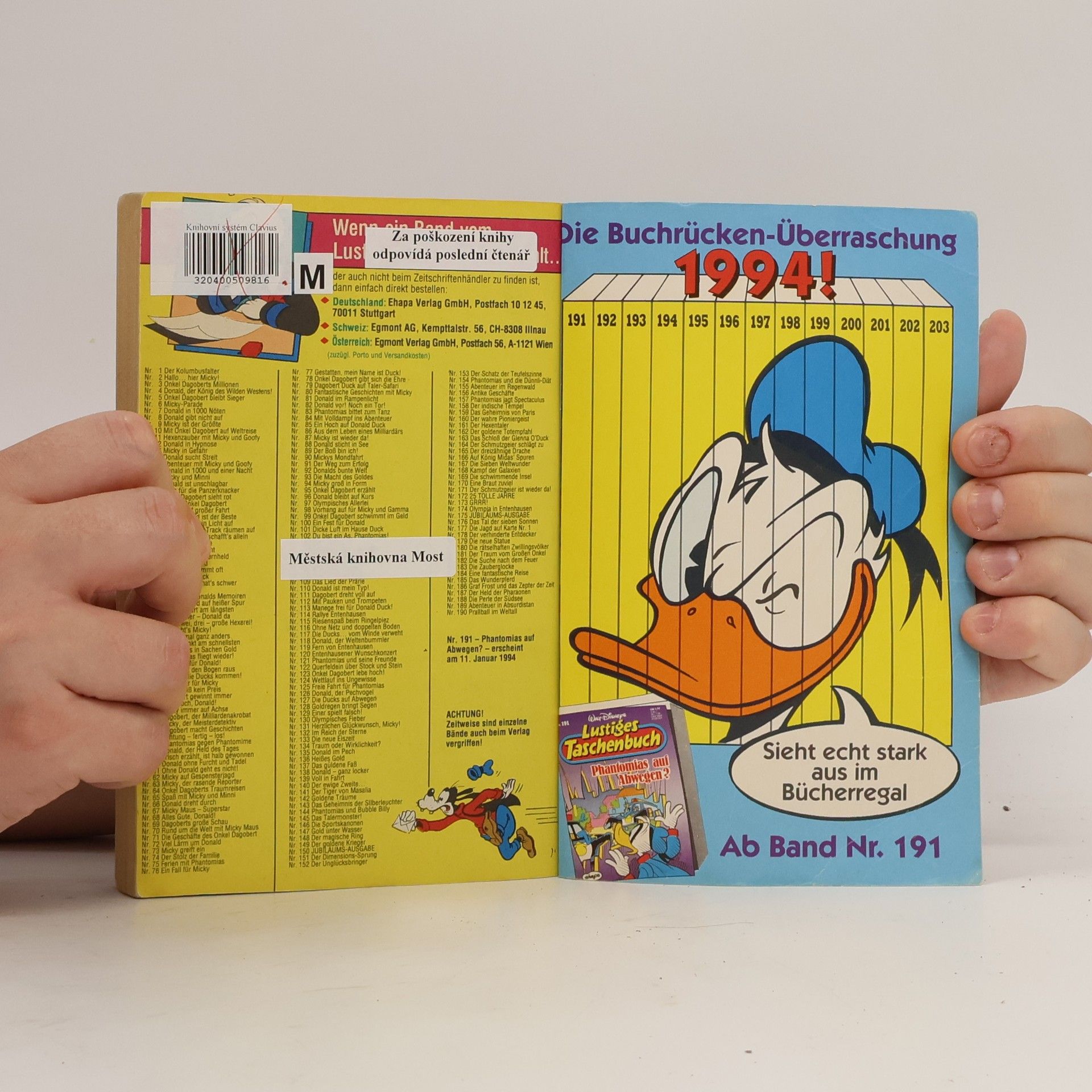 Walt Disney Lustiges Taschenbuch Nr. 190. Prallball im Weltall