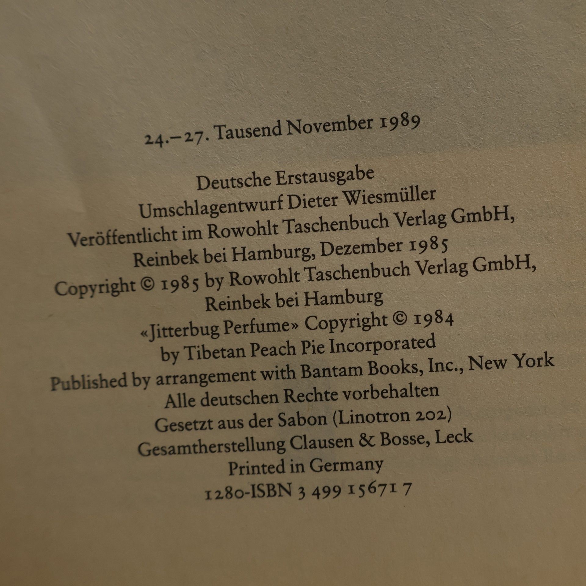 Tom Robbins PanAroma