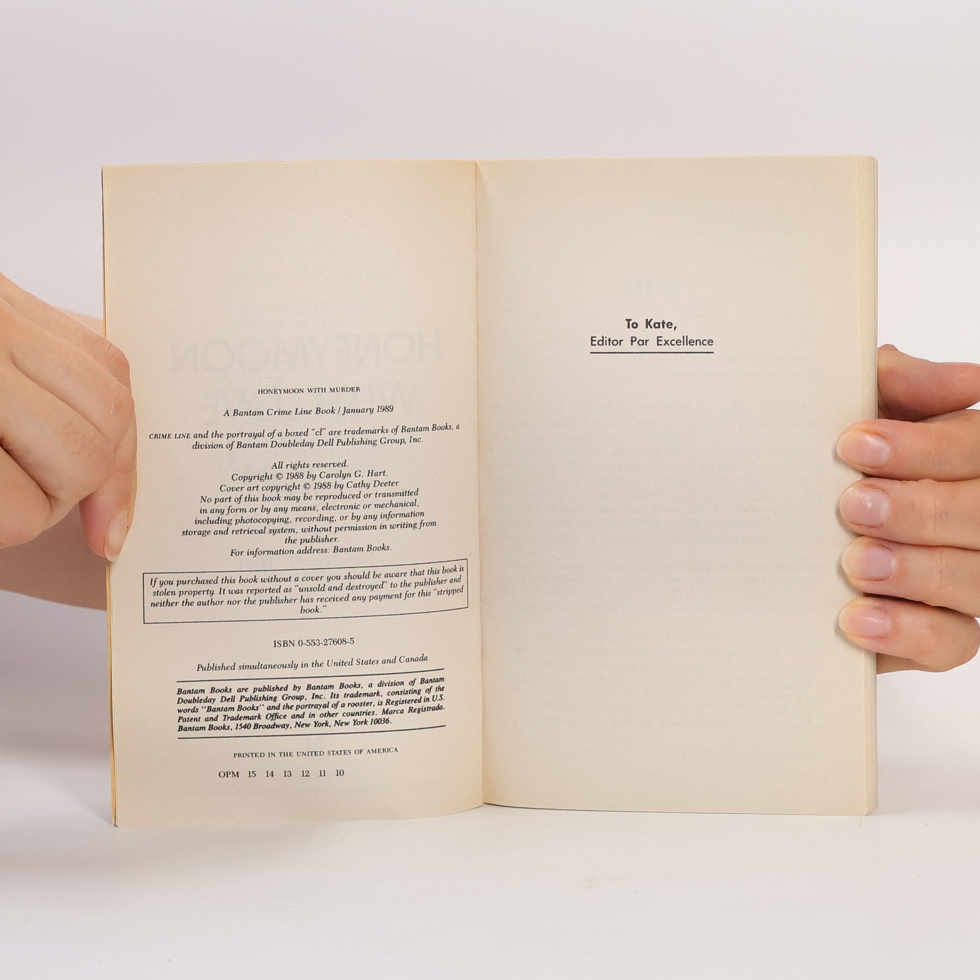 Carolyn G. Hart Honeymoon with Murder