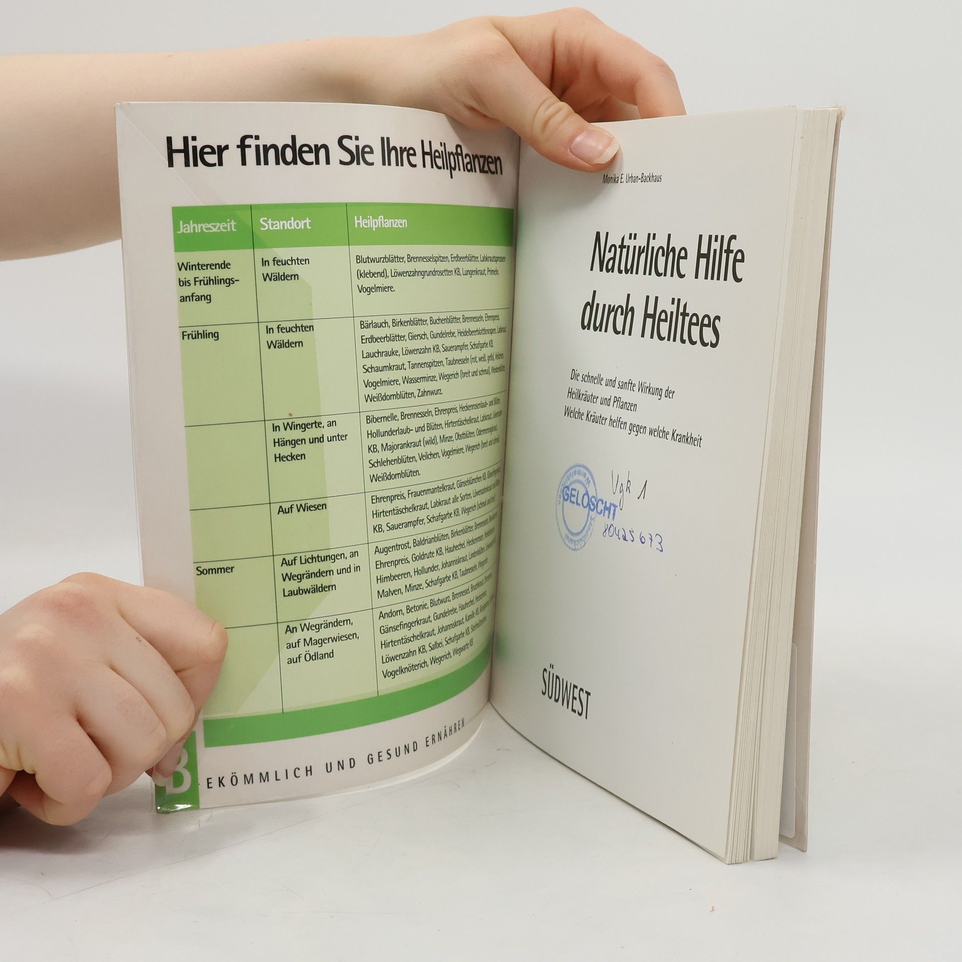 Monika E. Urban-Backhaus Natürliche Hilfe durch Heiltees