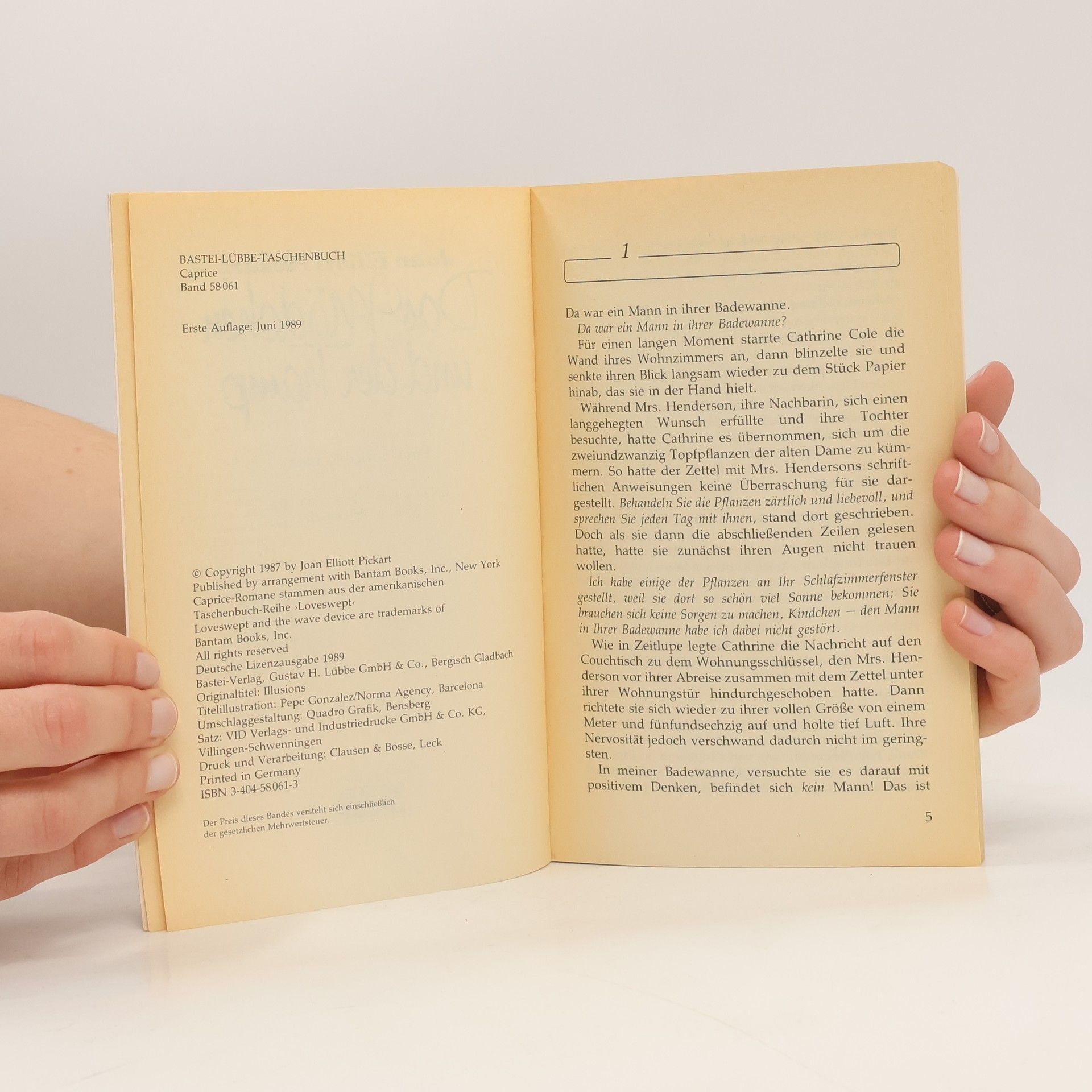 Joan Elliott Pickart Bastei Lübbe Taschenbücher. Caprice - 580: Das Mädchen und der Tramp