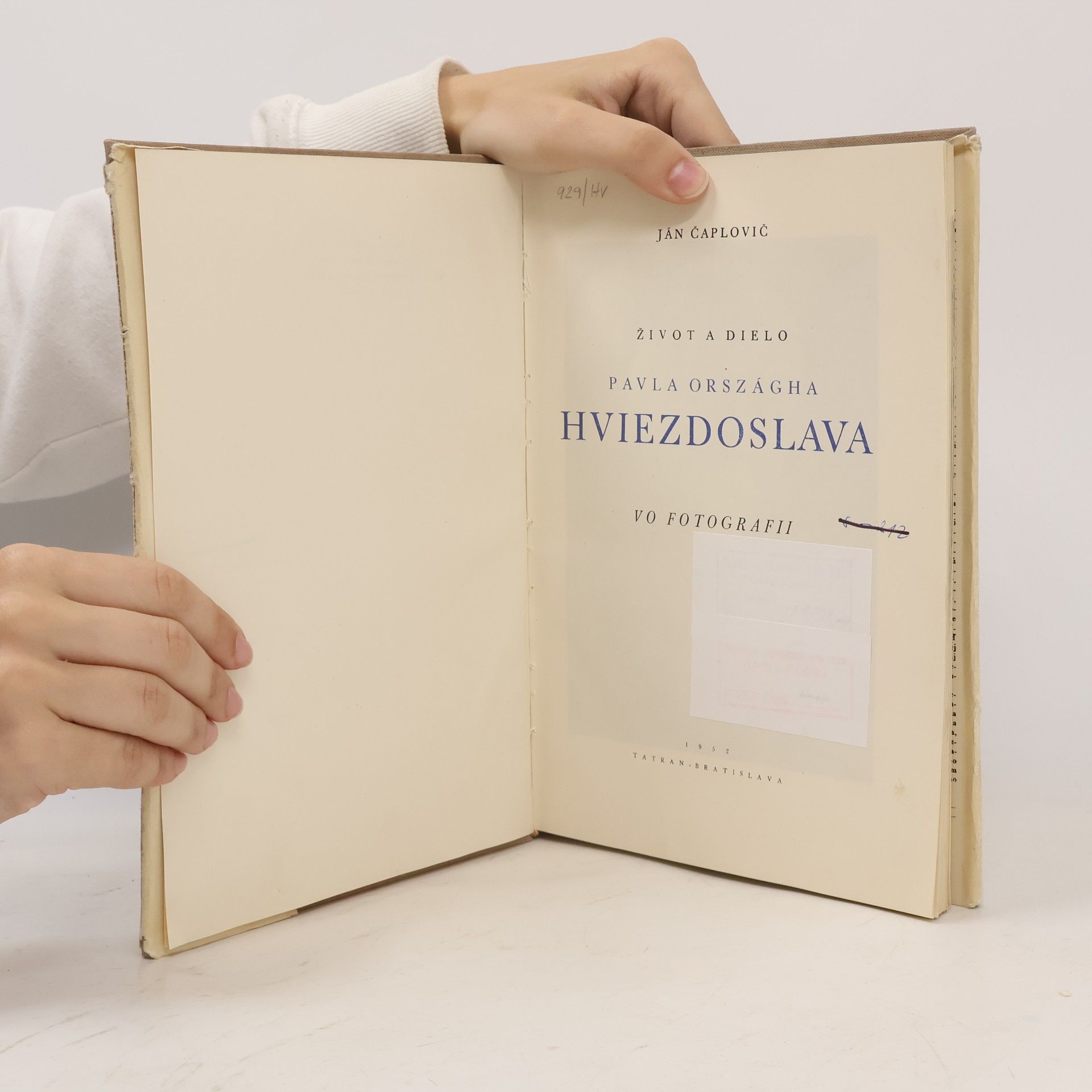 Ján Čaplovič Život a dielo Pavla Országha Hviezdoslava vo fotografii