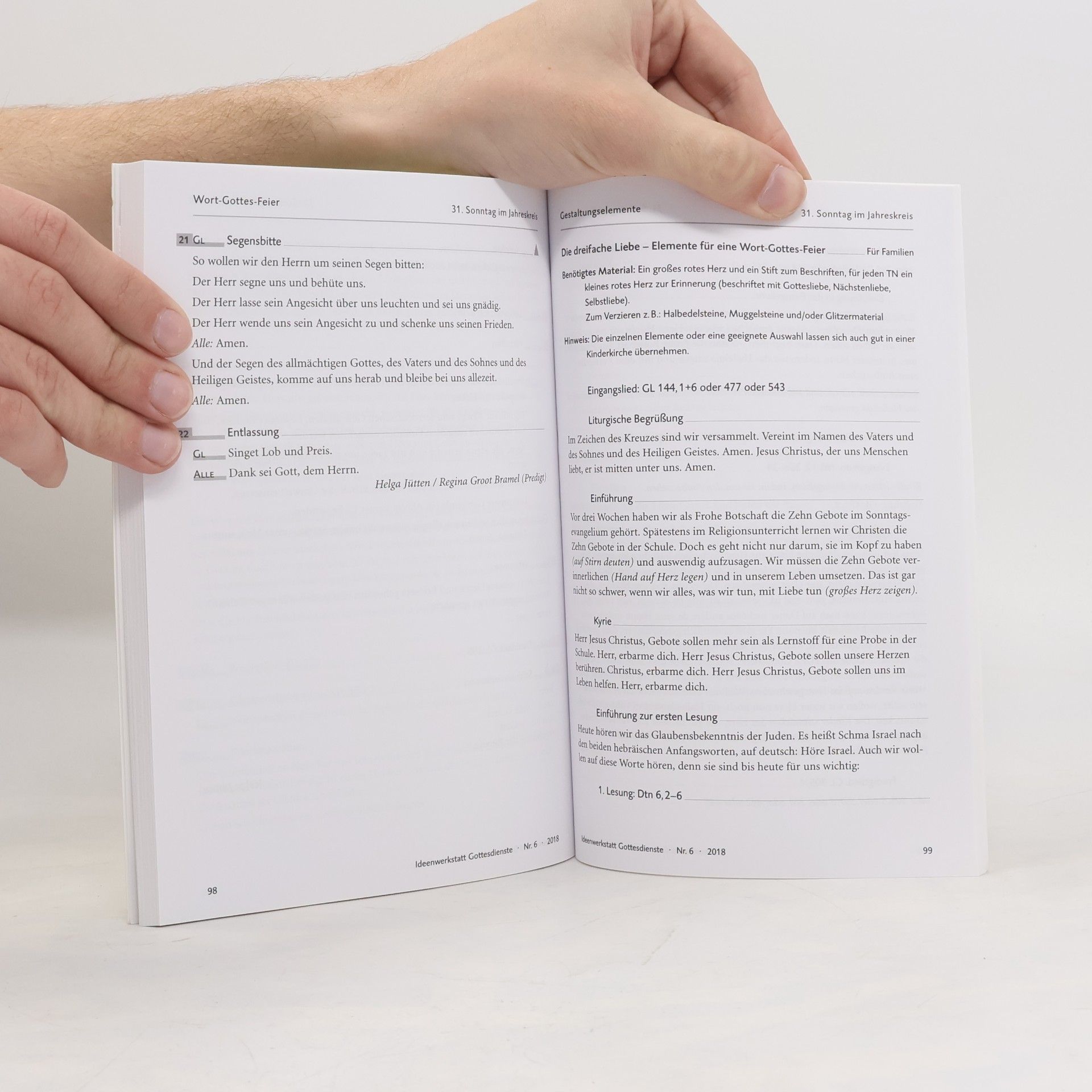 Autorenkollektiv Ideenwerkstatt Gottesdienste 6/2018