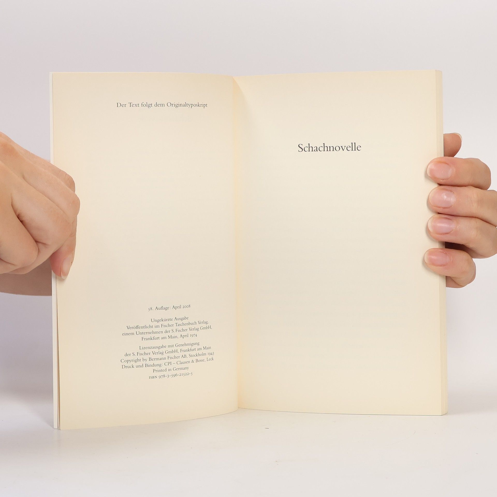 Stefan Zweig Schachnovelle